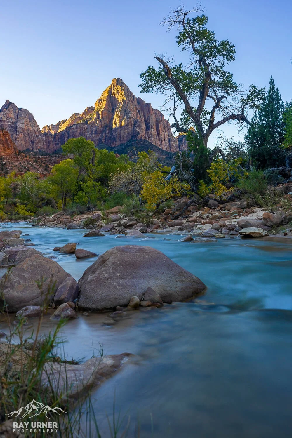 Zion National Park in Utah - the Pa'Rus Trail River Walk, gorgeous fall colors, and The Watchman!