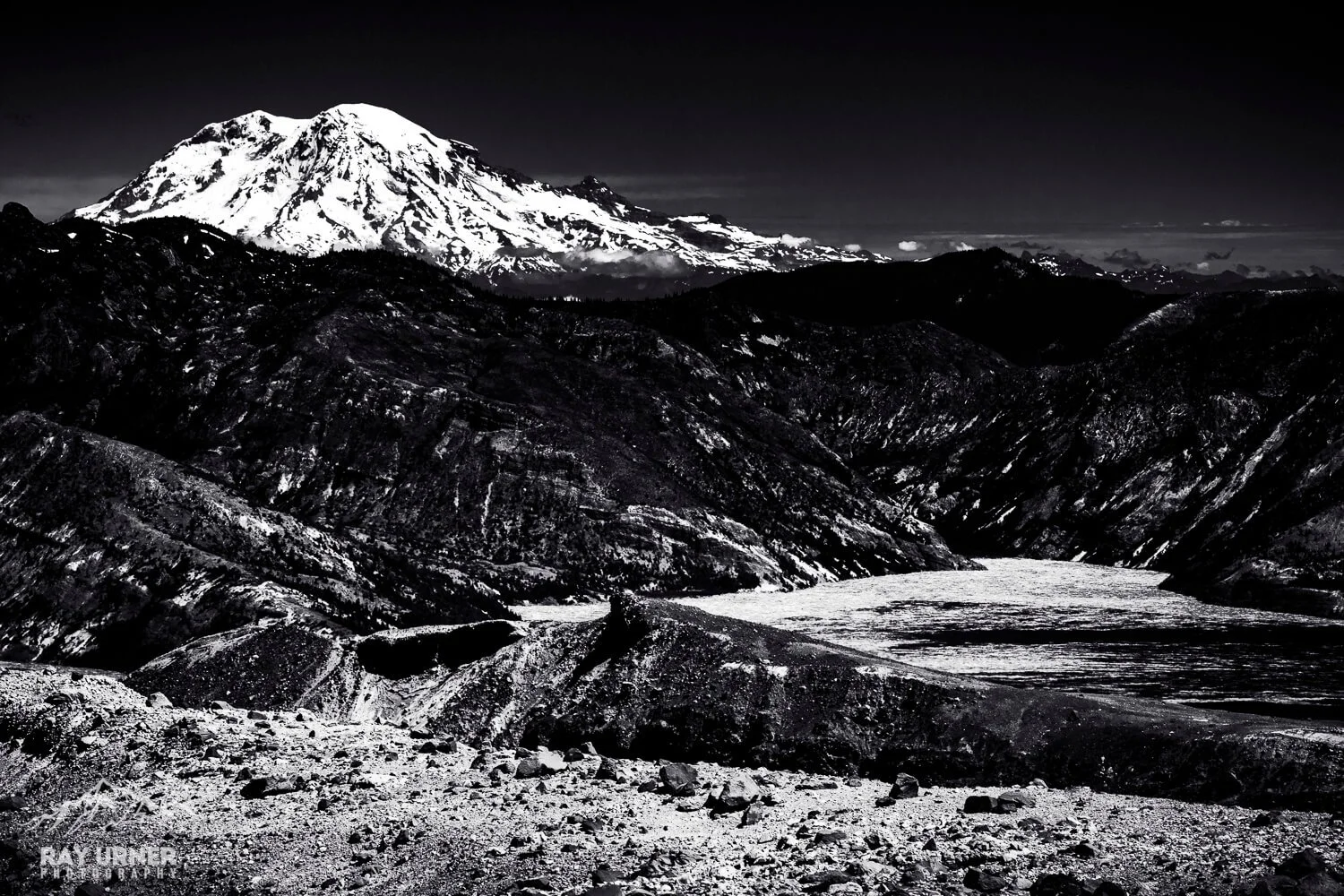 Spirit Lake and Mt. Rainier