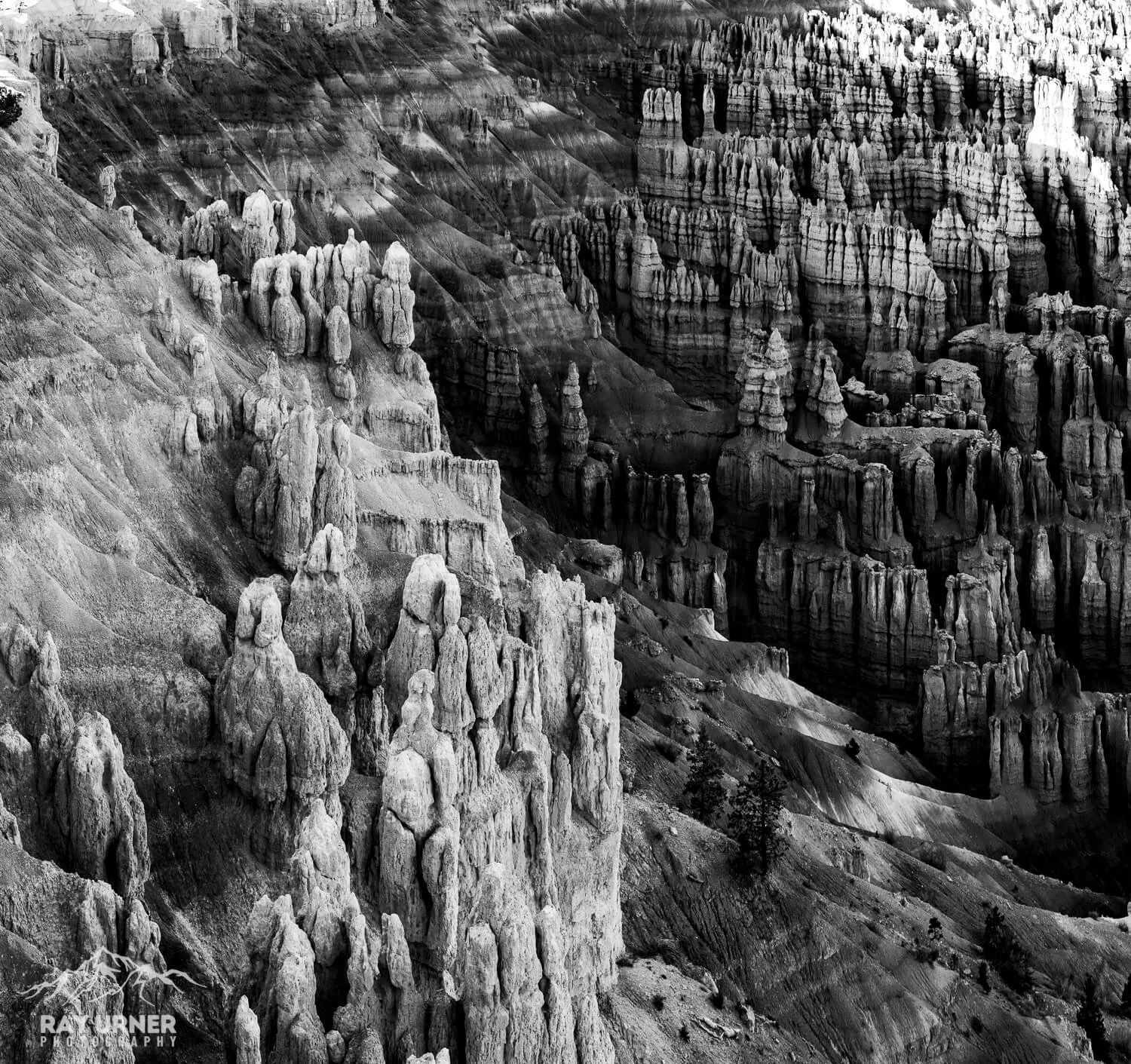 Sunset at Bryce Canyon National Park in Utah, photographed from Inspiration Point
