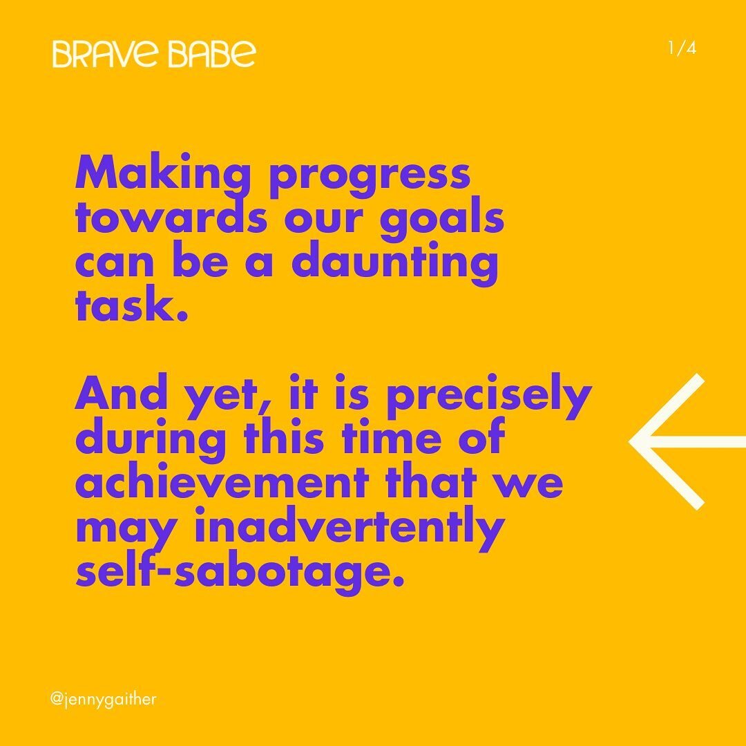 It's common to self-sabotage after making progress. 

It's almost as if we are wired to hit the brakes just when we are about to achieve something significant. 

The answer lies in fear. 

Fear of the unknown, fear of failure, fear of not being good 