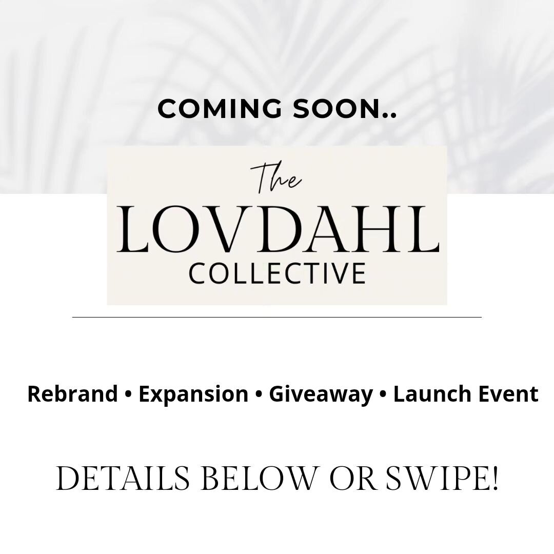 Lovdahl Salon &amp; Studio has grown, evolved &amp; will be expanding! Now it's time the brand &amp; space reflects where we are, who we are &amp; where we're going. Details 👇🏽 

𝗥𝗲𝗯𝗿𝗮𝗻𝗱:
The biz is going through a total rebrand to encompass