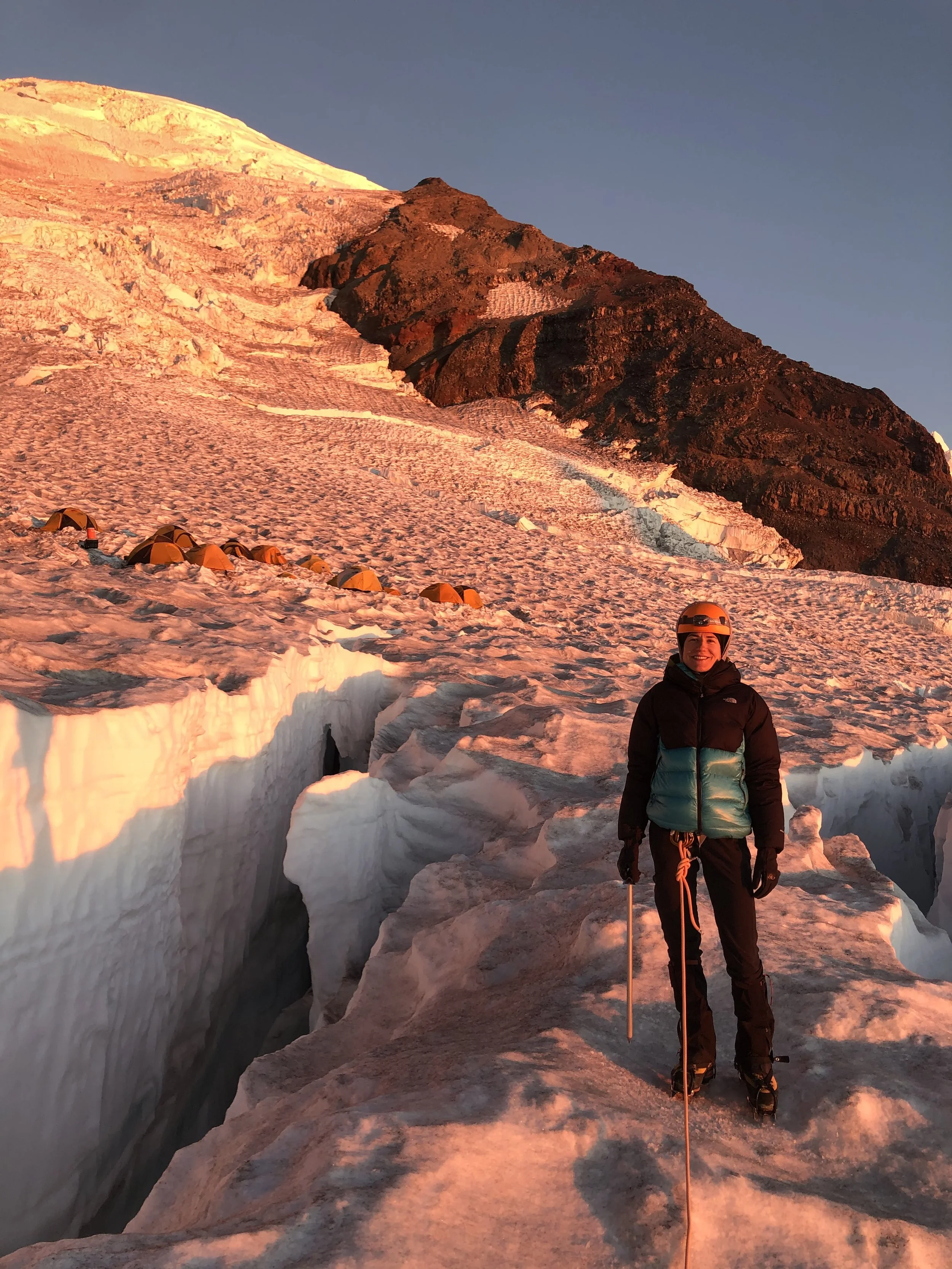 Climbing Mount Rainier, Washington USA
