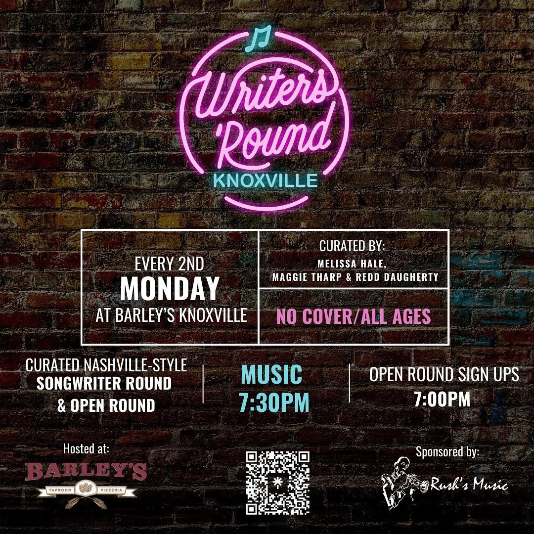 MERRY CHRISTMAS &amp; HAPPY NEW YEAR, love the @writersroundknox gals. 💗✨

GUESS what?! NEW location, NEW time and NEW day of the week for @writersroundknox starting January 8th!✨🤘

YUPPPP! We&rsquo;ll be at @barleysknoxville EVERY 2nd Monday! 

We