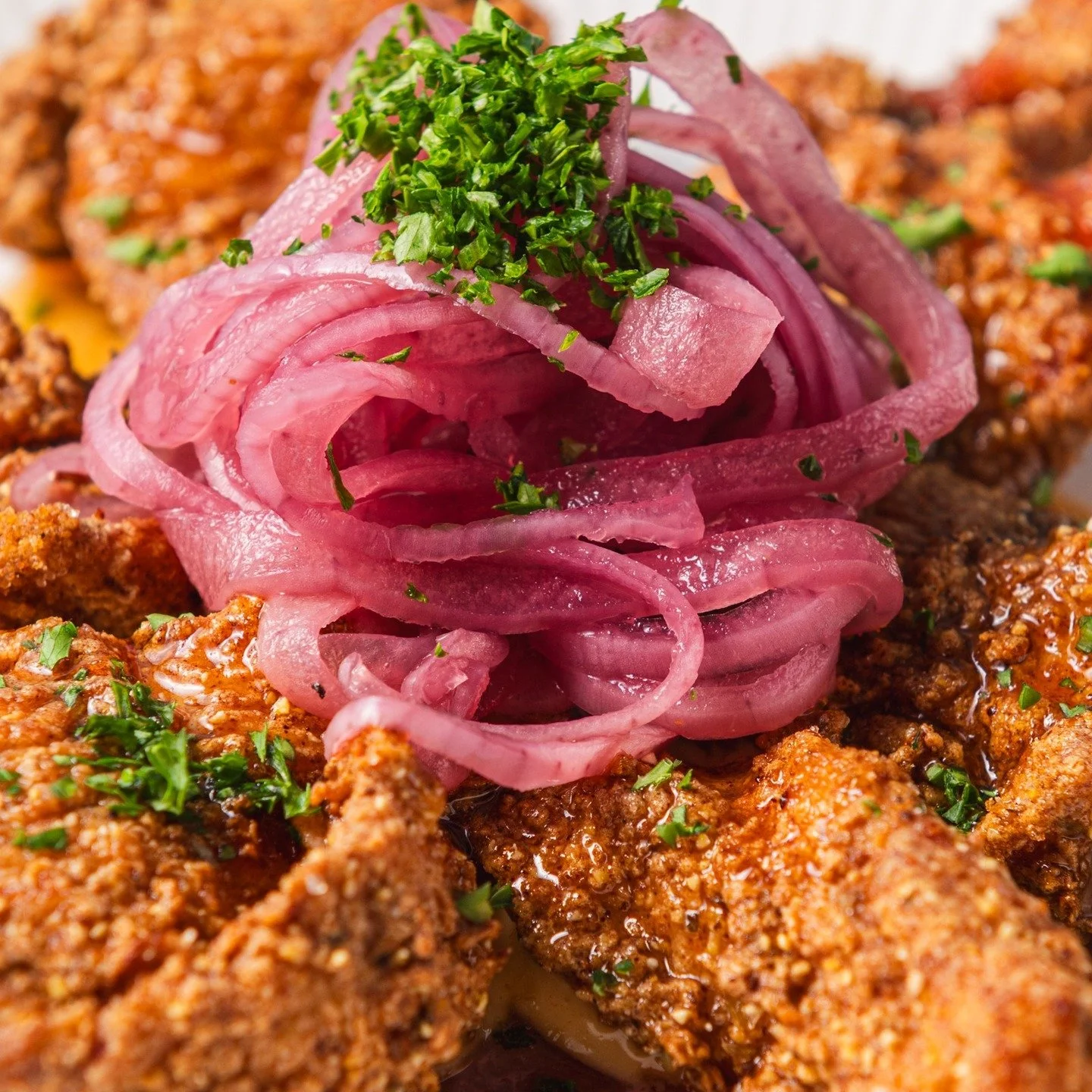 Fried Chicken..

Pickled Red Onion...

What a combo..

Shot on a hot day, for the team @littleriverinnnz 

Great spot to call into on the way to, and from Akaroa :-)