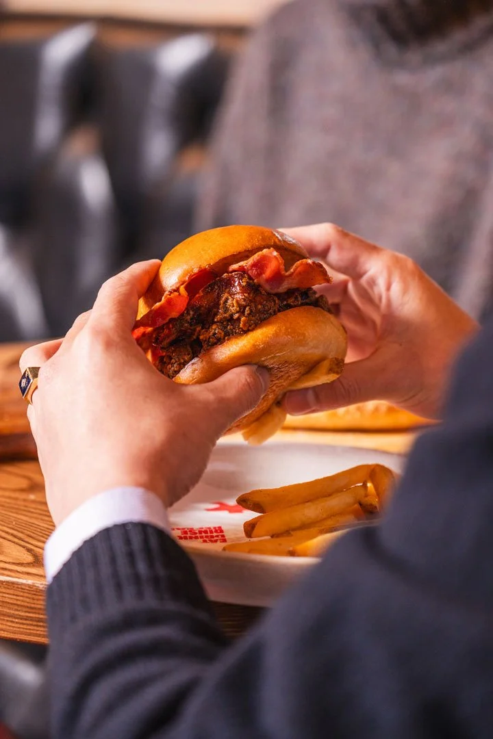 Holding a Burger - Food Photography Christchurch