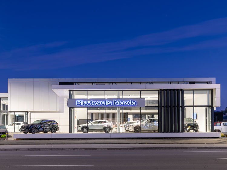 Blackwells Mazda, Commercial Property Photography, Christchurch