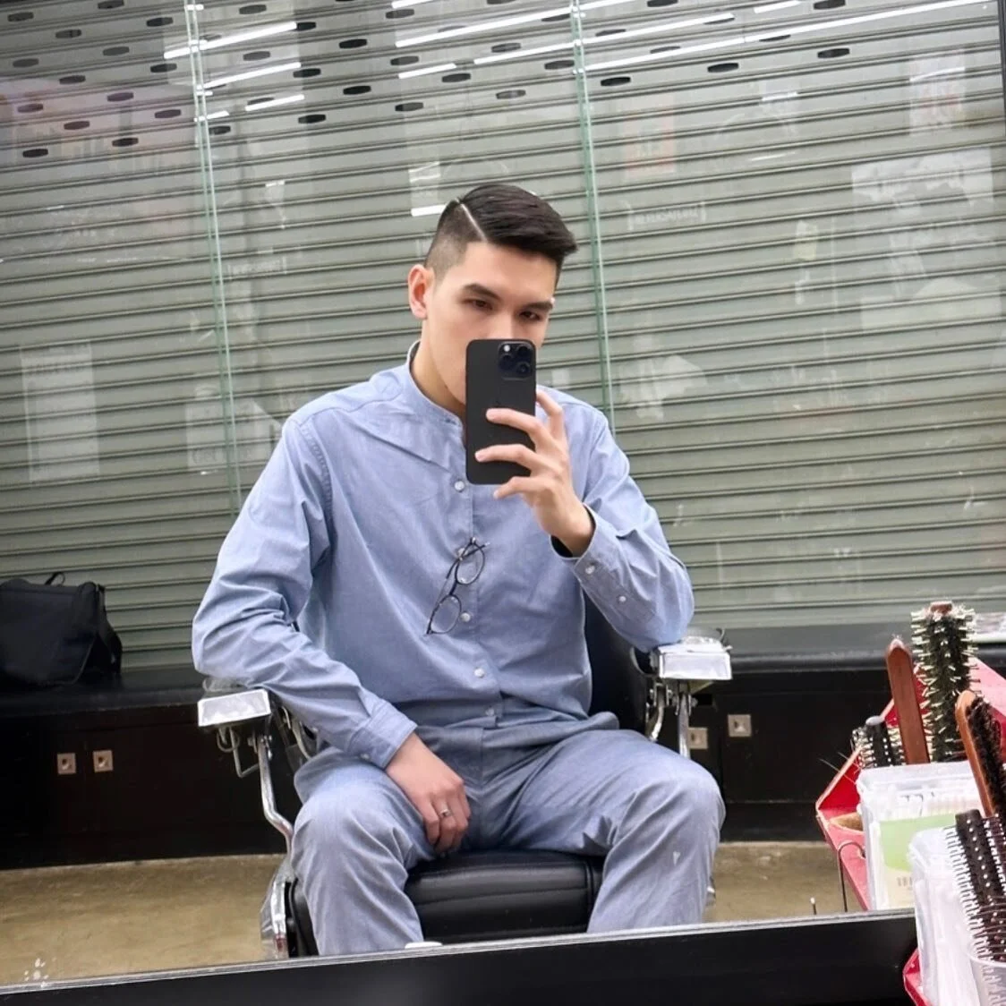 #ตัดผมทรงไหนไปเลือกตั้ง 💇🏻&zwj;♂️ เซททรงนี้ไปเลยย 

โปรดักส์งานผมที่อินในช่วงนี้ #โนสปอน นะครับ 💆 แชมพู @phytothailand ครีมนวด @avedathailand เซรั่ม @vichylaboratoires Dercos Aminexil เจล @tecitaly_thailand แห้งเร็วไม่ทิ้งคราบ เสปรย์เซ็ท @gatsbyth