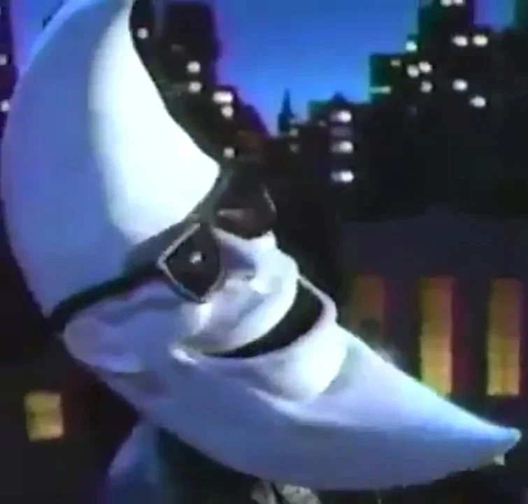 A shot of the Mac Moon character from Mcdonald's