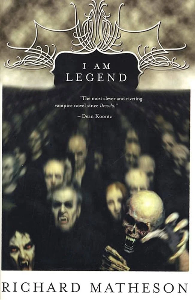 An image of the book cover for I am Legend by Richard Matheson which features a group of intelligent vampires