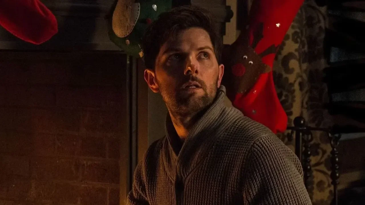 The character of Ohm played by Adam Scott in the film Hokum (2026)