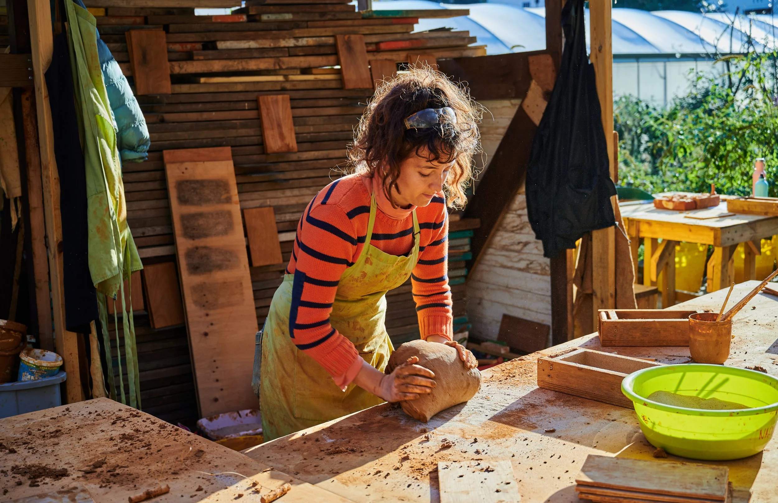 Clay Tile Workshop at the Story Garden