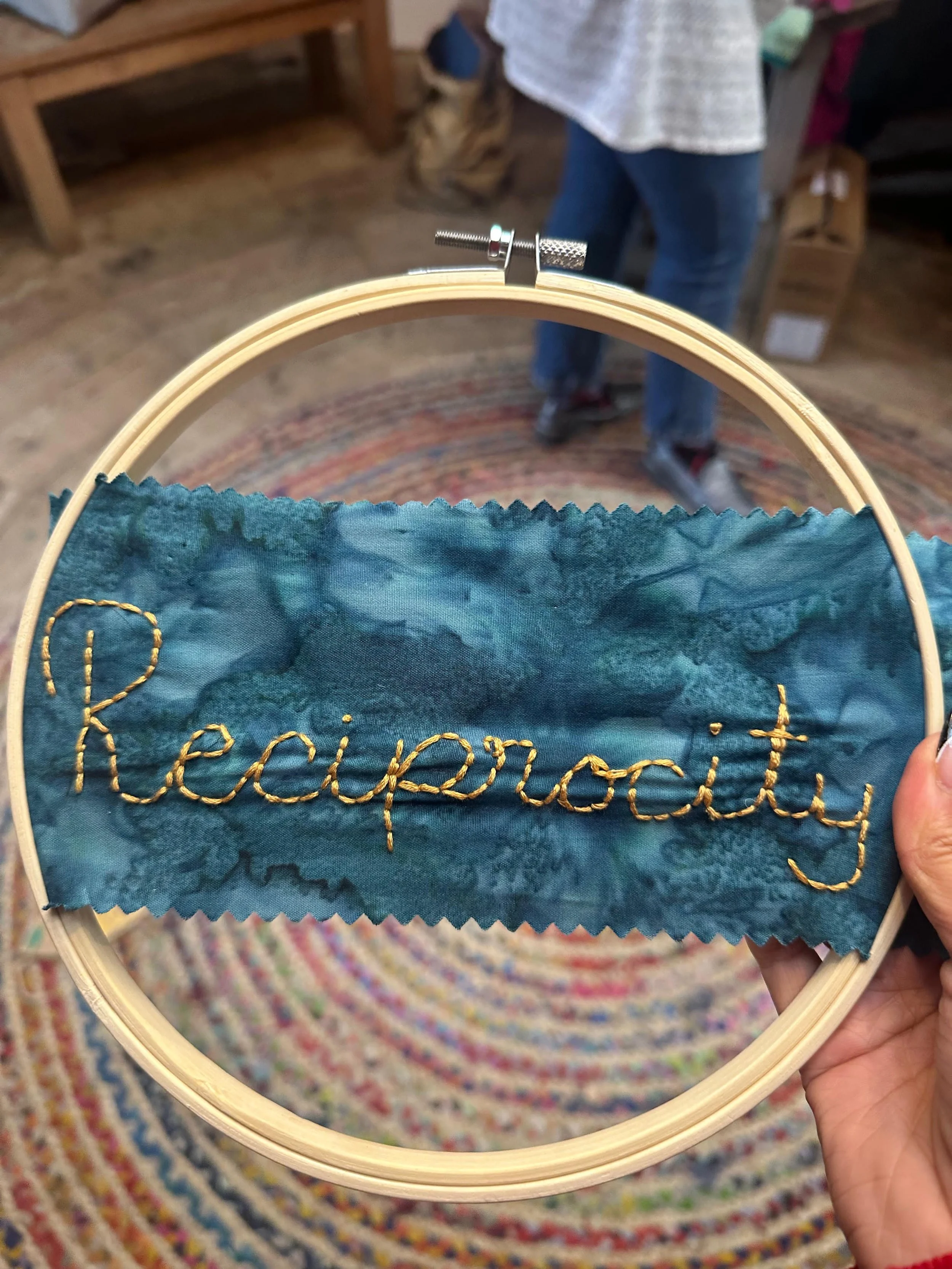 ‘Through your eyes, words and hands’ 