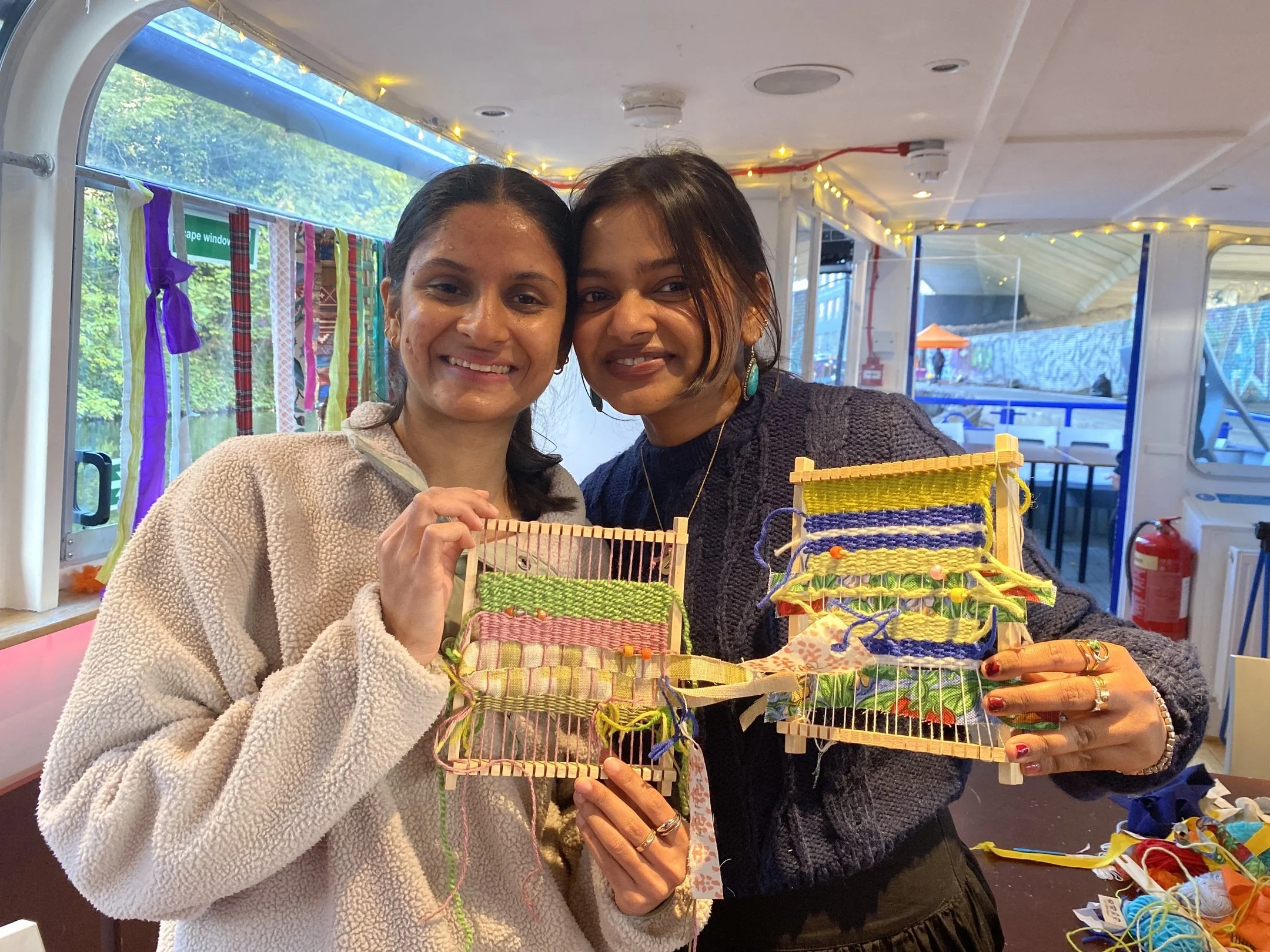 Weaving on the water @ Floating Garden