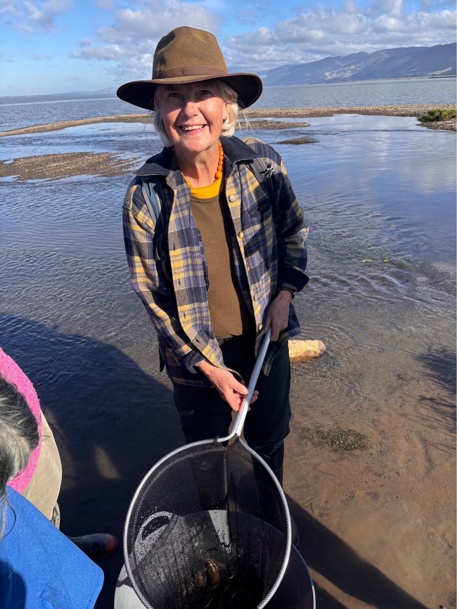 Jane Riddiford - monitoring fish at Lake Wairarapa .jpg