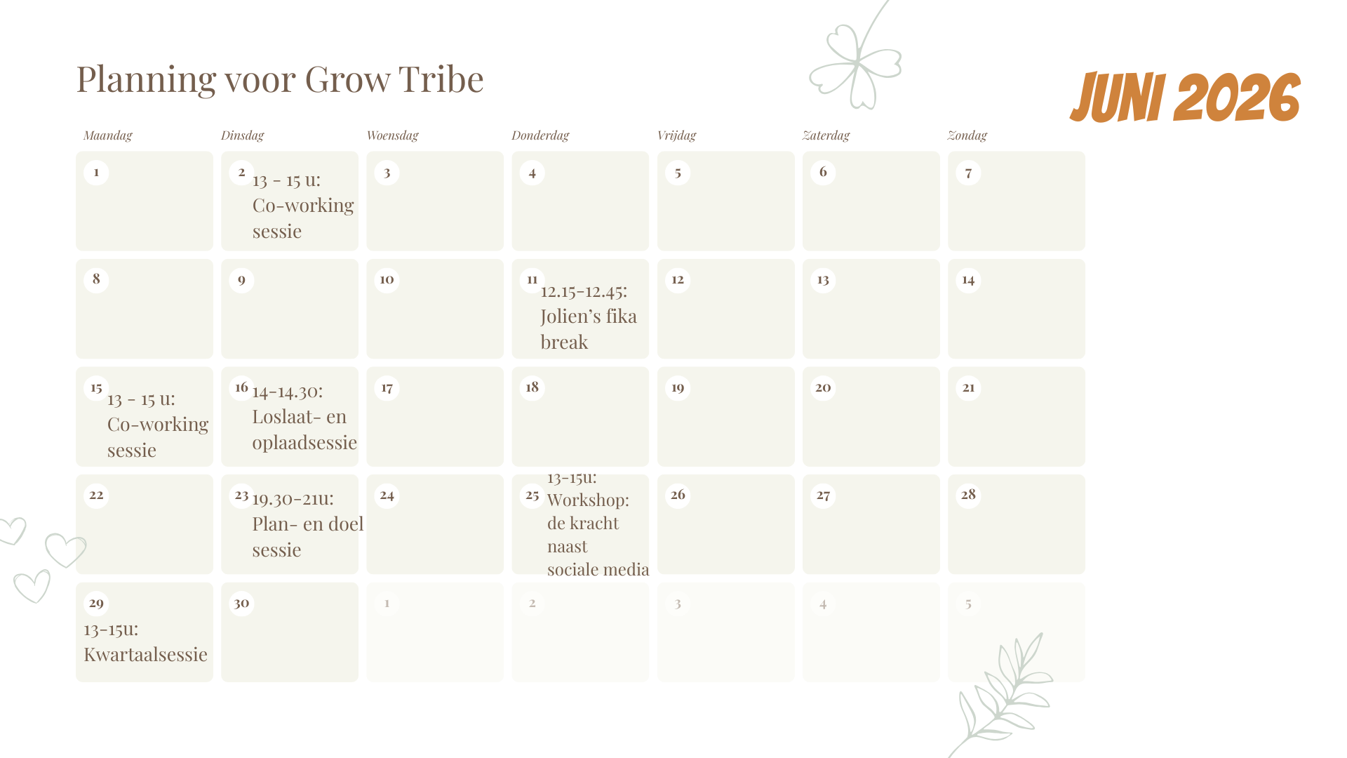 Kalender juni