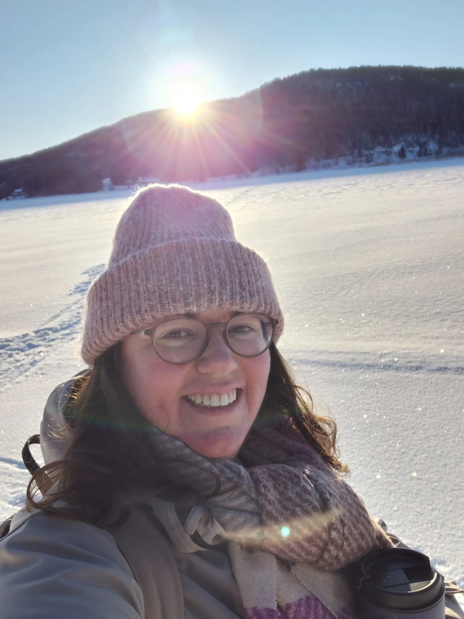 Jolien in de sneeuw
