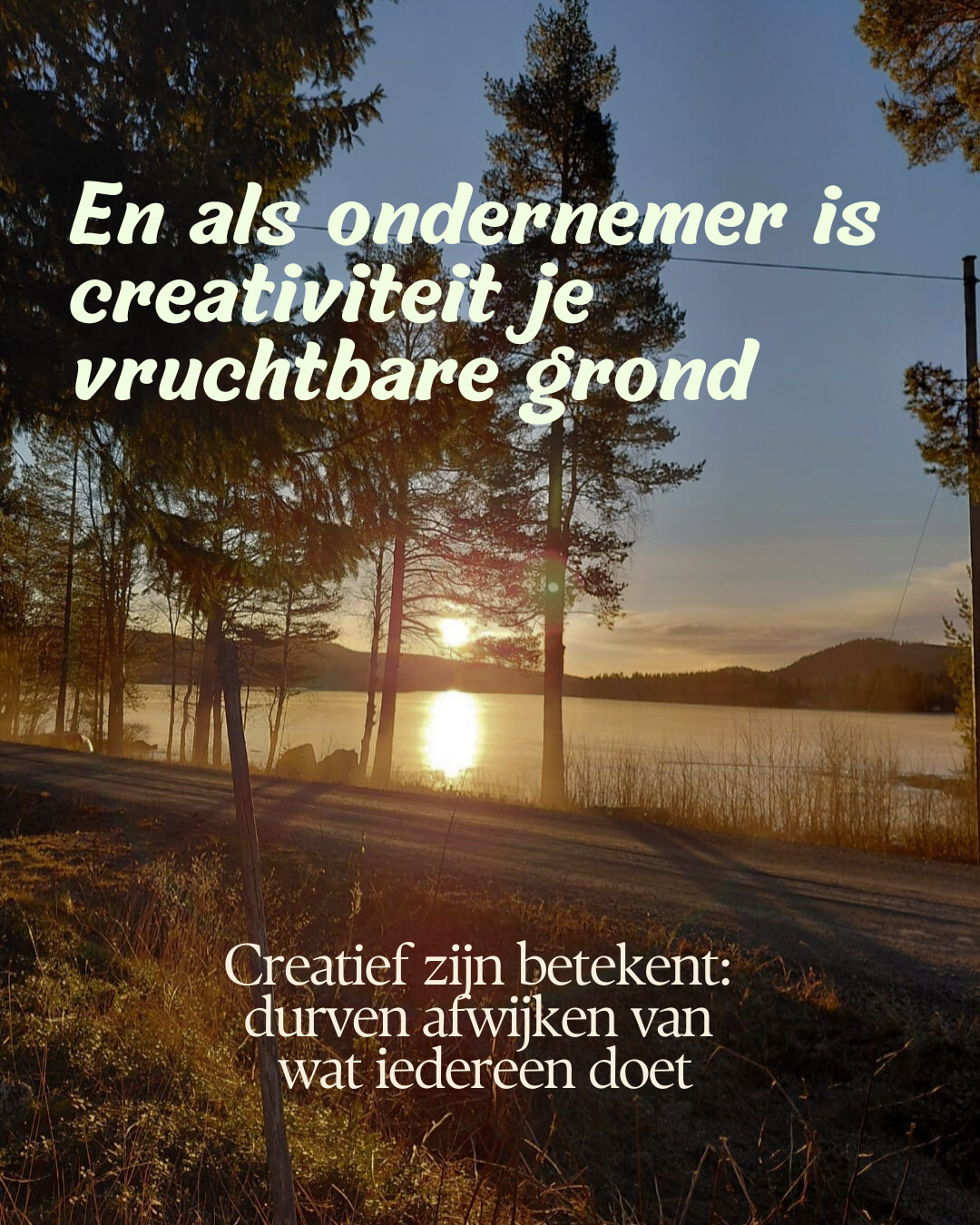 Creatief zijn betekent durven afwijken