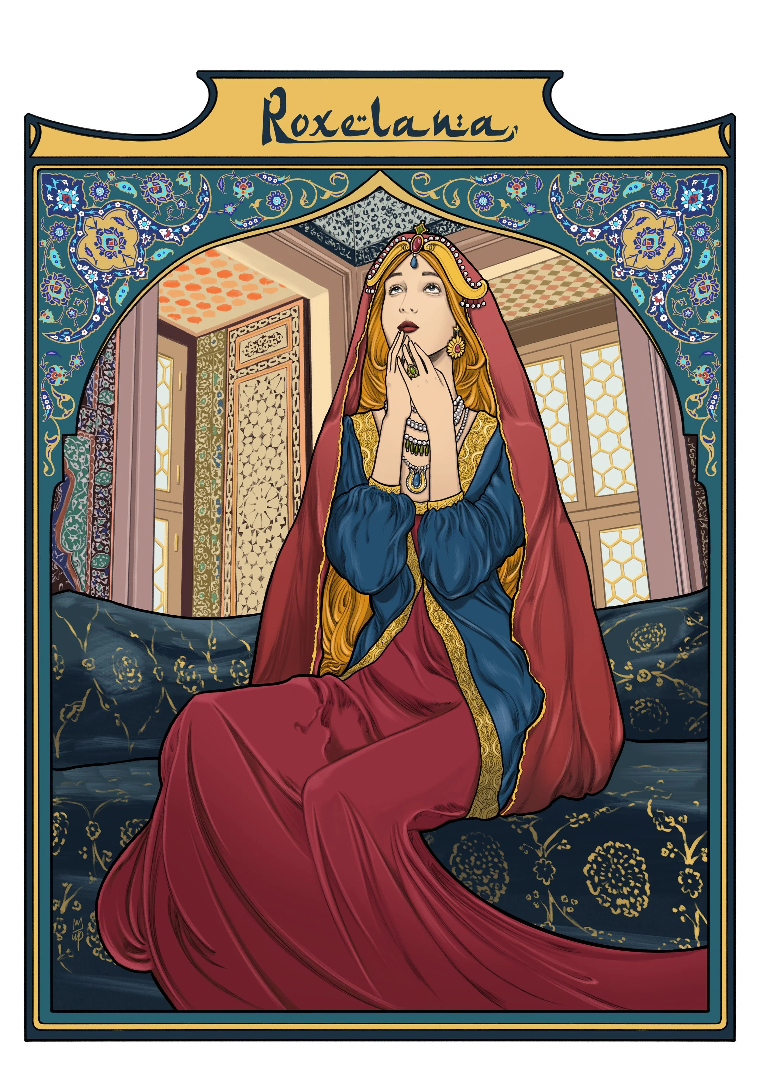 ula-patoka-roxelana-art-nouveau-ukrainian-portrait-illustration-upillustration.jpg