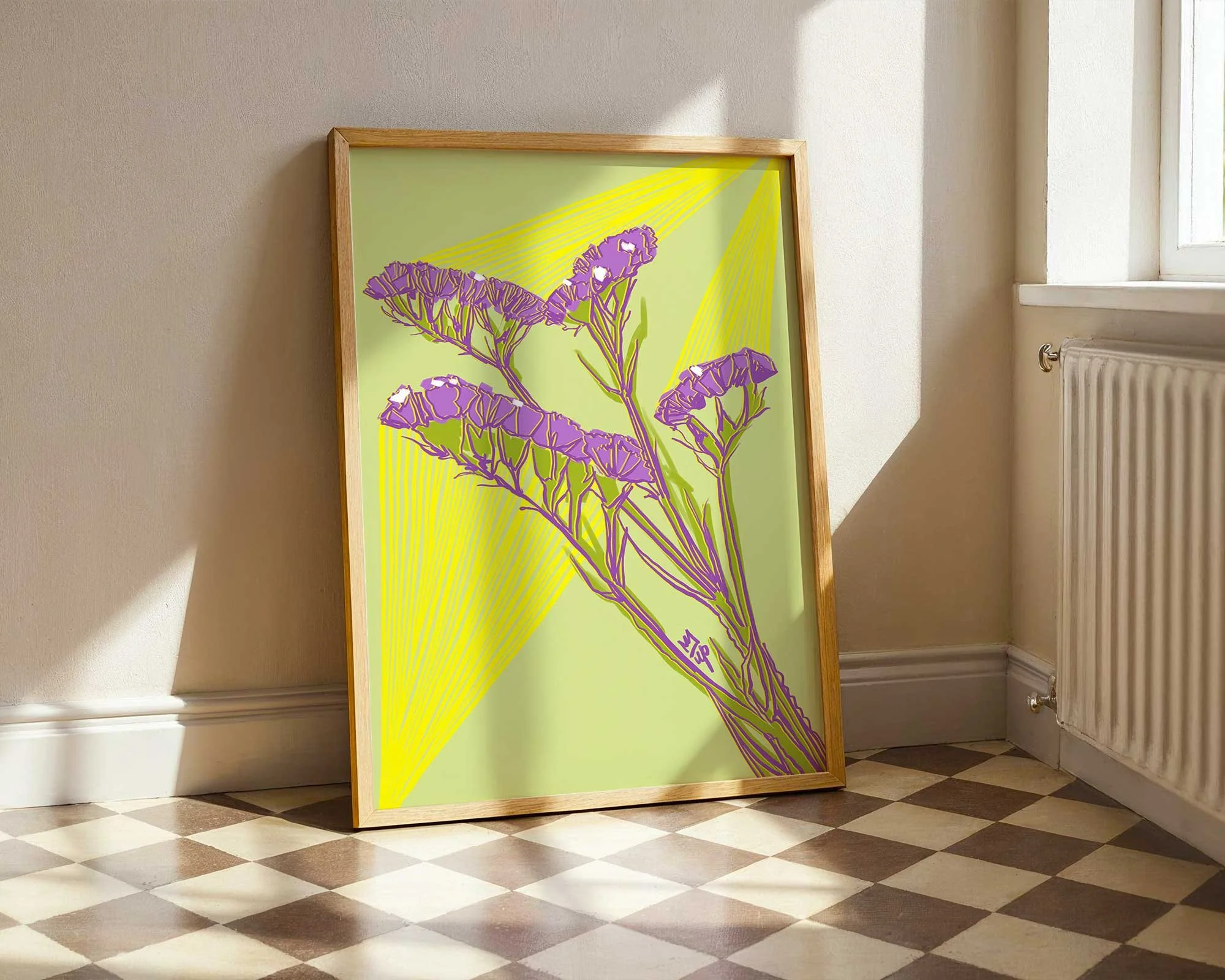 ula-patoka-radiance-sea-lavender-print-interior-green-wall.jpg