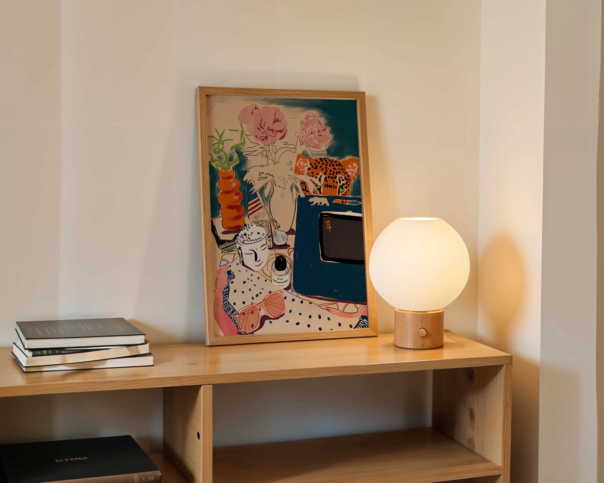 ula-patoka-california-still-life-vol1-leo-art-print-shelf-interior-upillustration.jpg