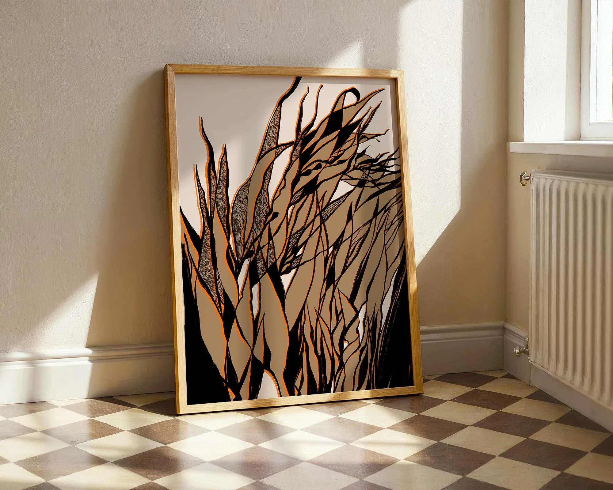 upillustration-sea-whispers-ember-framed-print-shelf.jpg