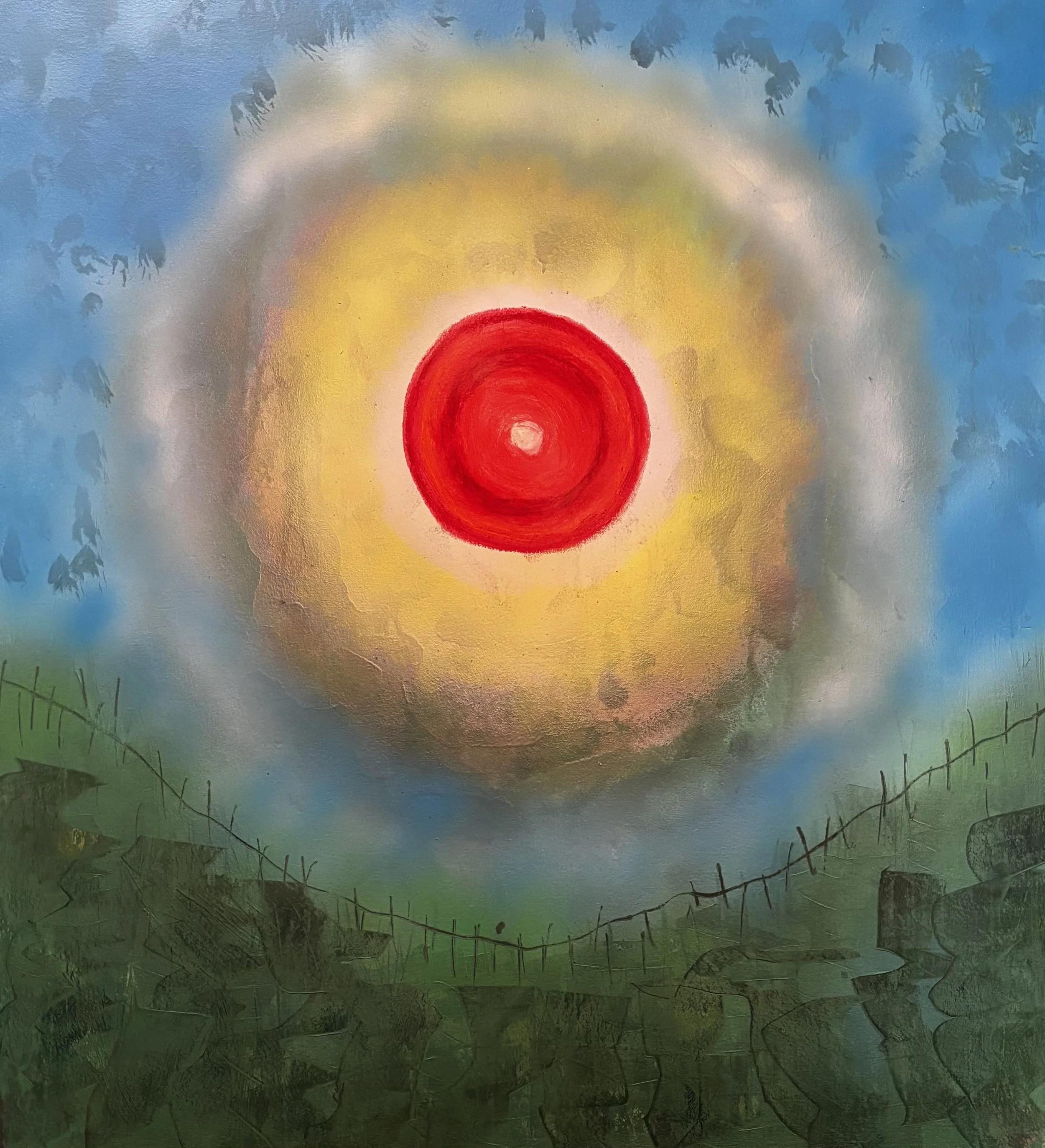 dwarf. 36″x33″. canvas. 2025.