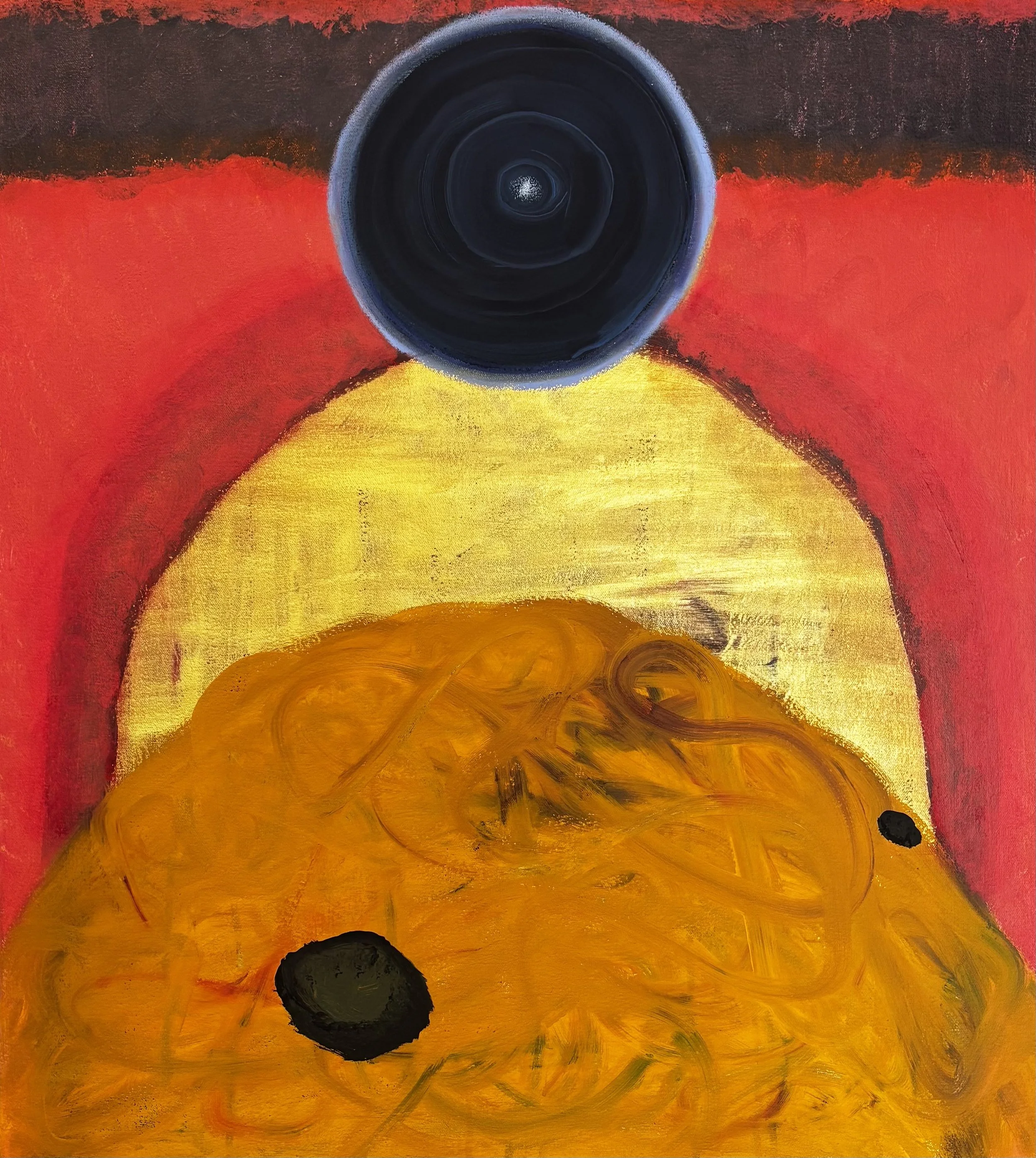 spot. 28″x25″. canvas. 2025.