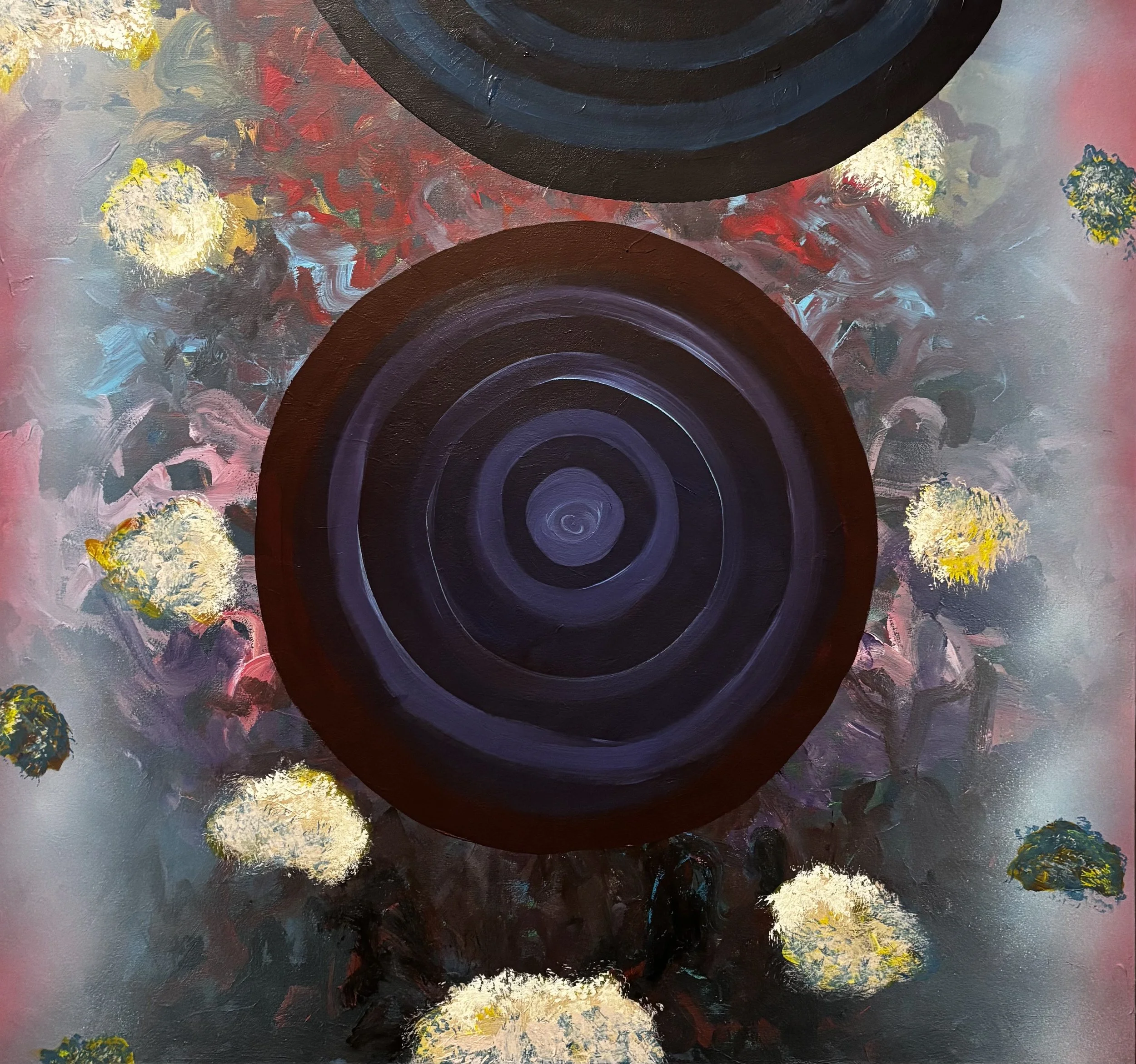 my suit is new. 42″x45″. canvas. 2025.