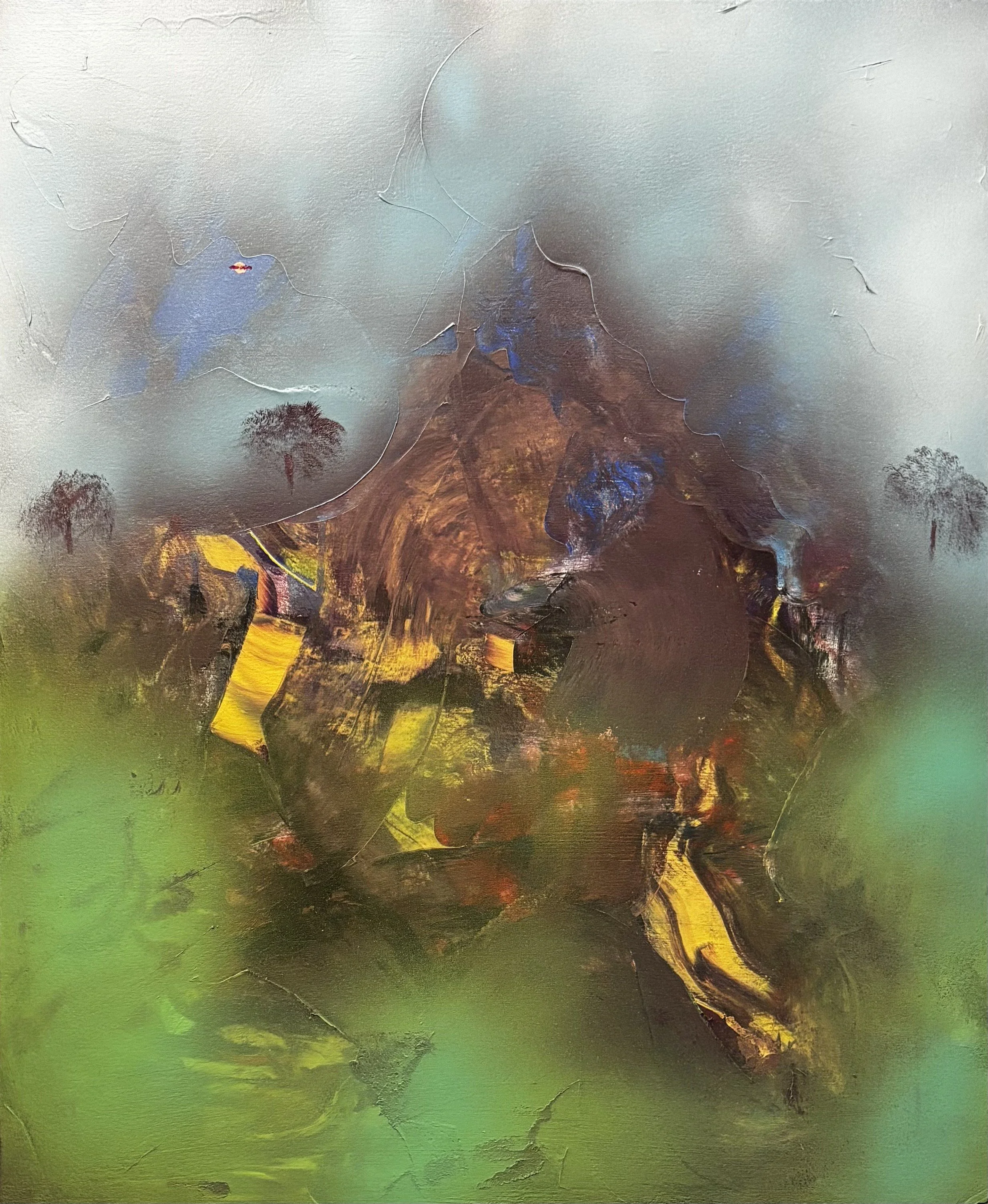 star mountain. 34″x28″. canvas. 2025.