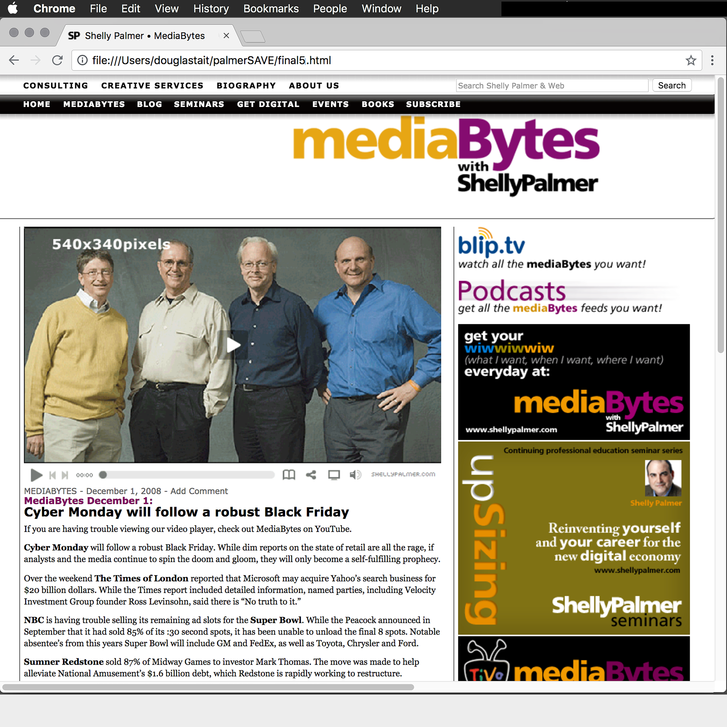 ShellyPalmer, MediaBytes,2008