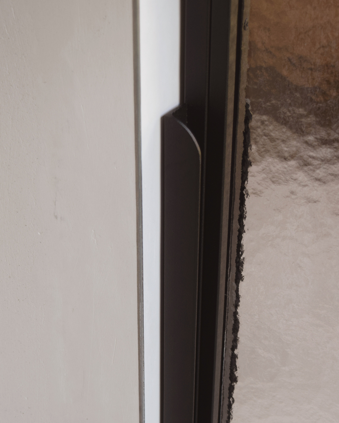 Details handvat en kathedraal glas 