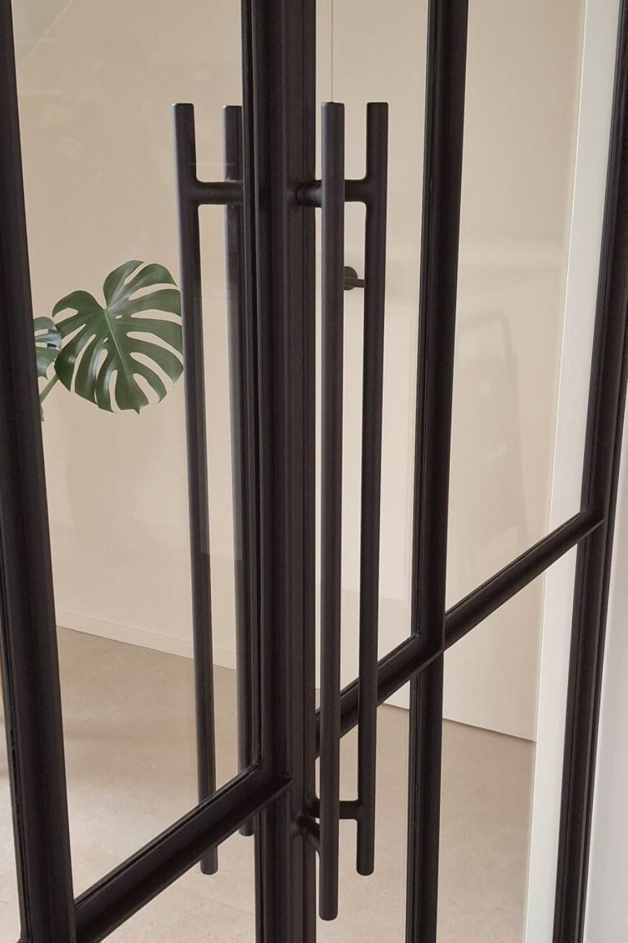 dubbele stalen pivot deur