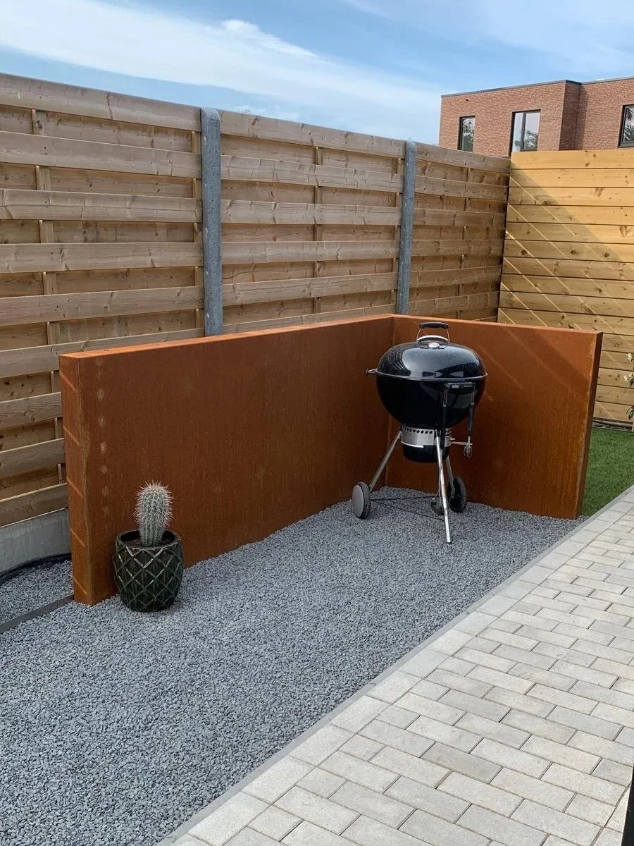 buitenmuur cortenstaal