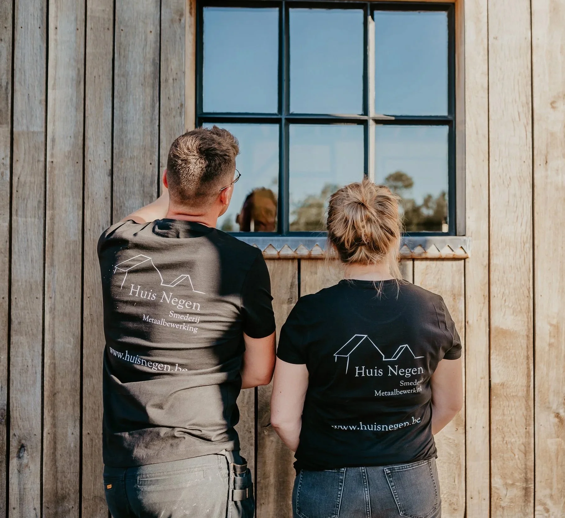 portretfoto koppel achterkant