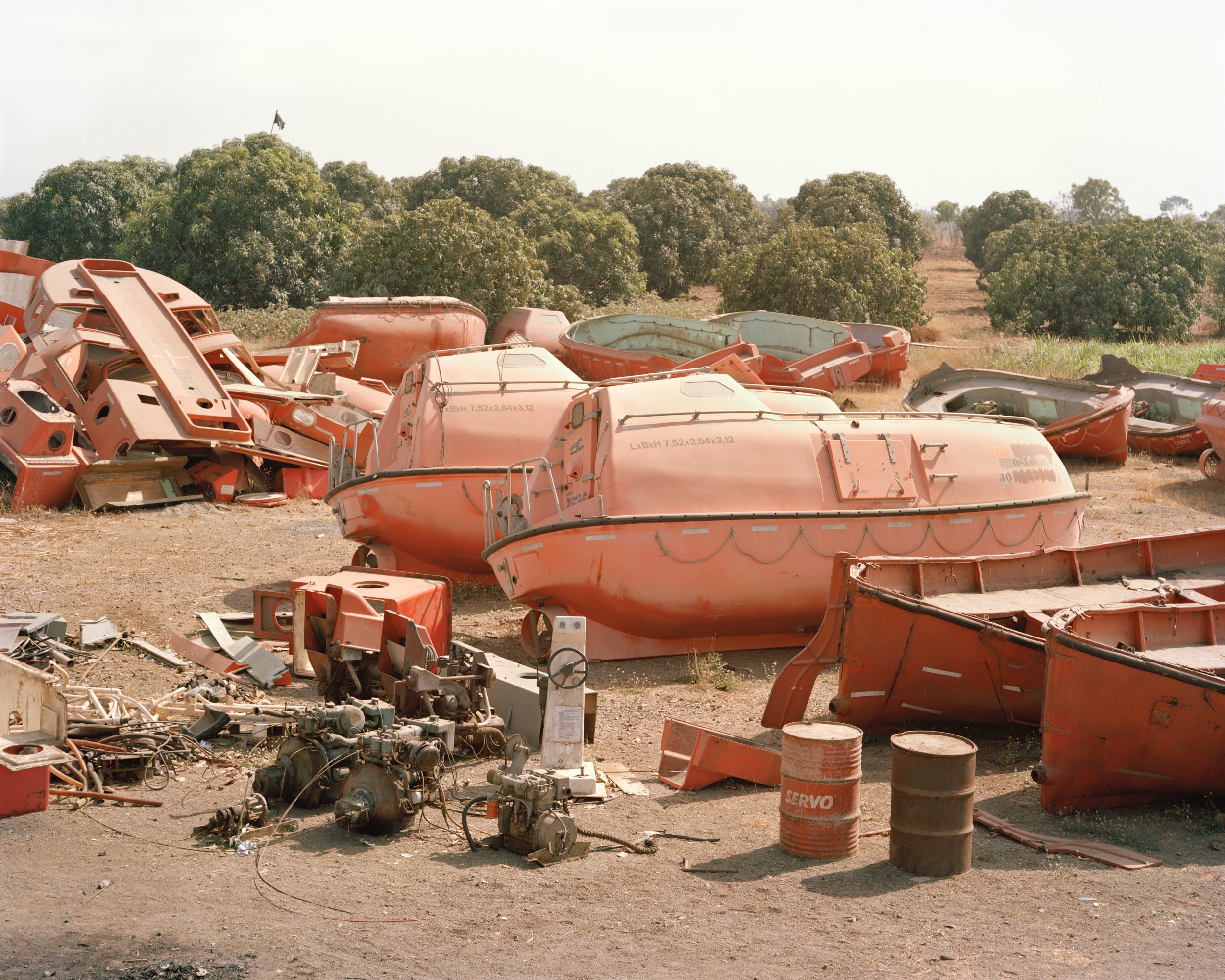 Lifeboats in a Grove, Alang, India