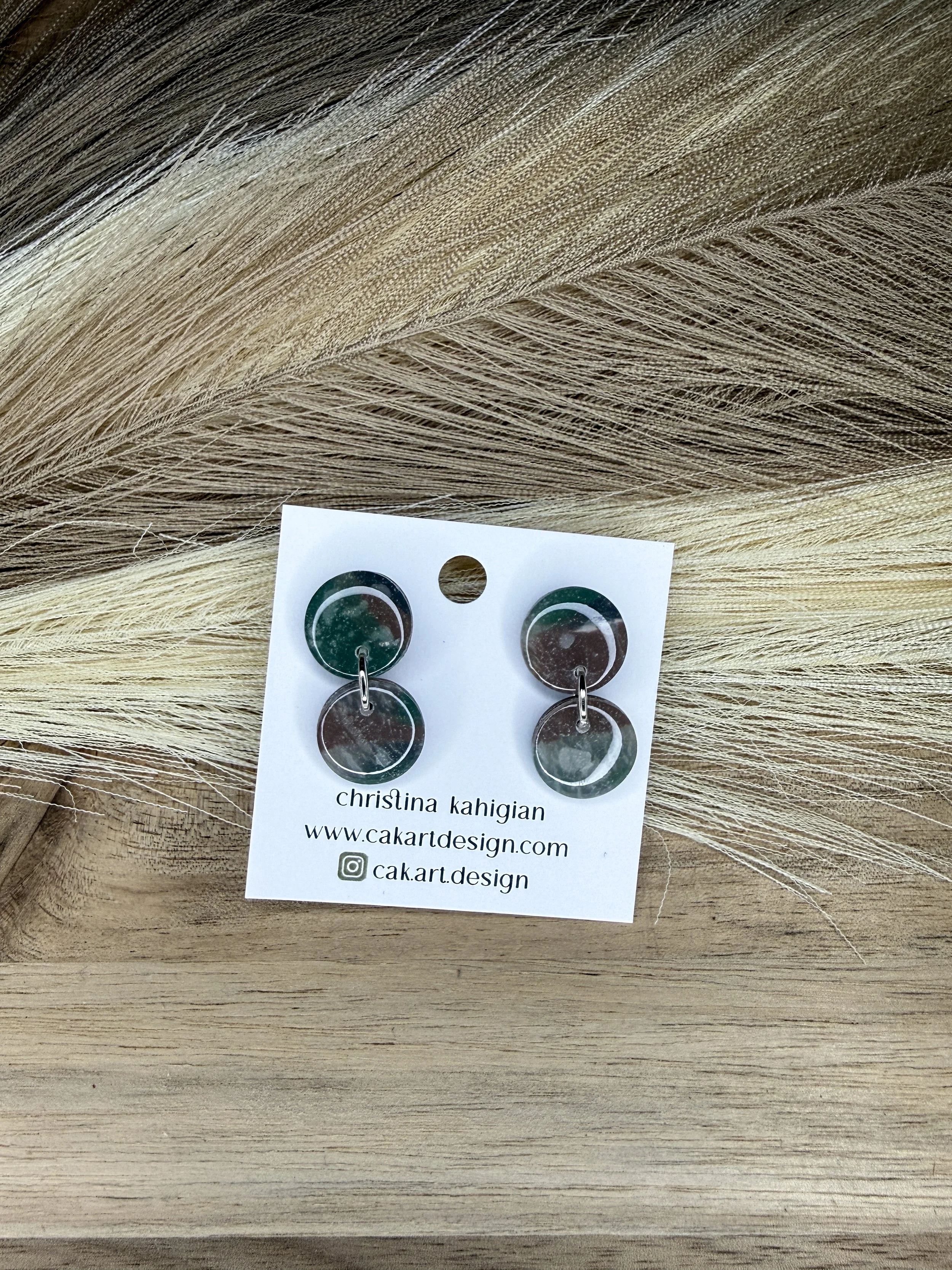 brown and green marble