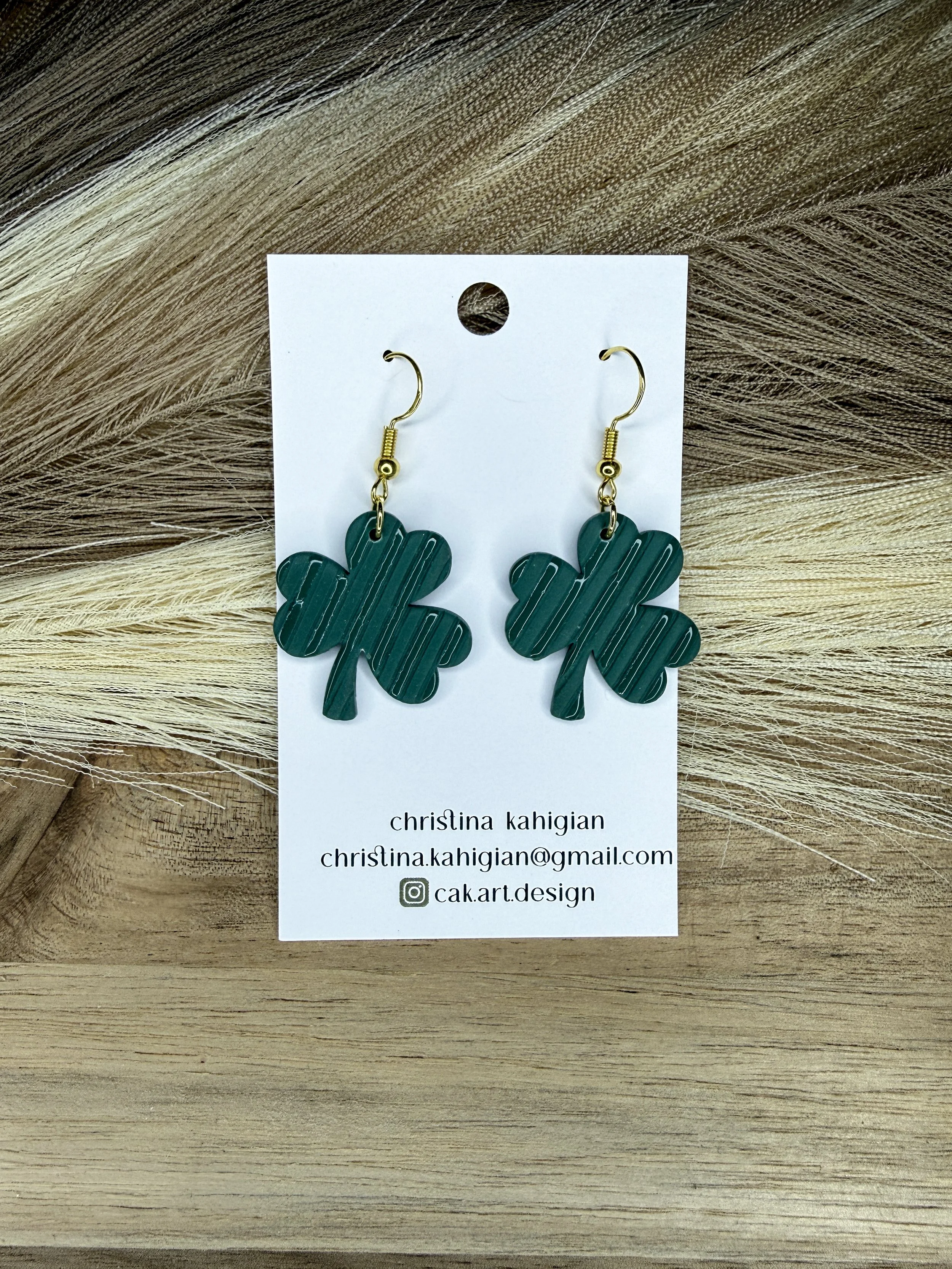 green striped shamrocks