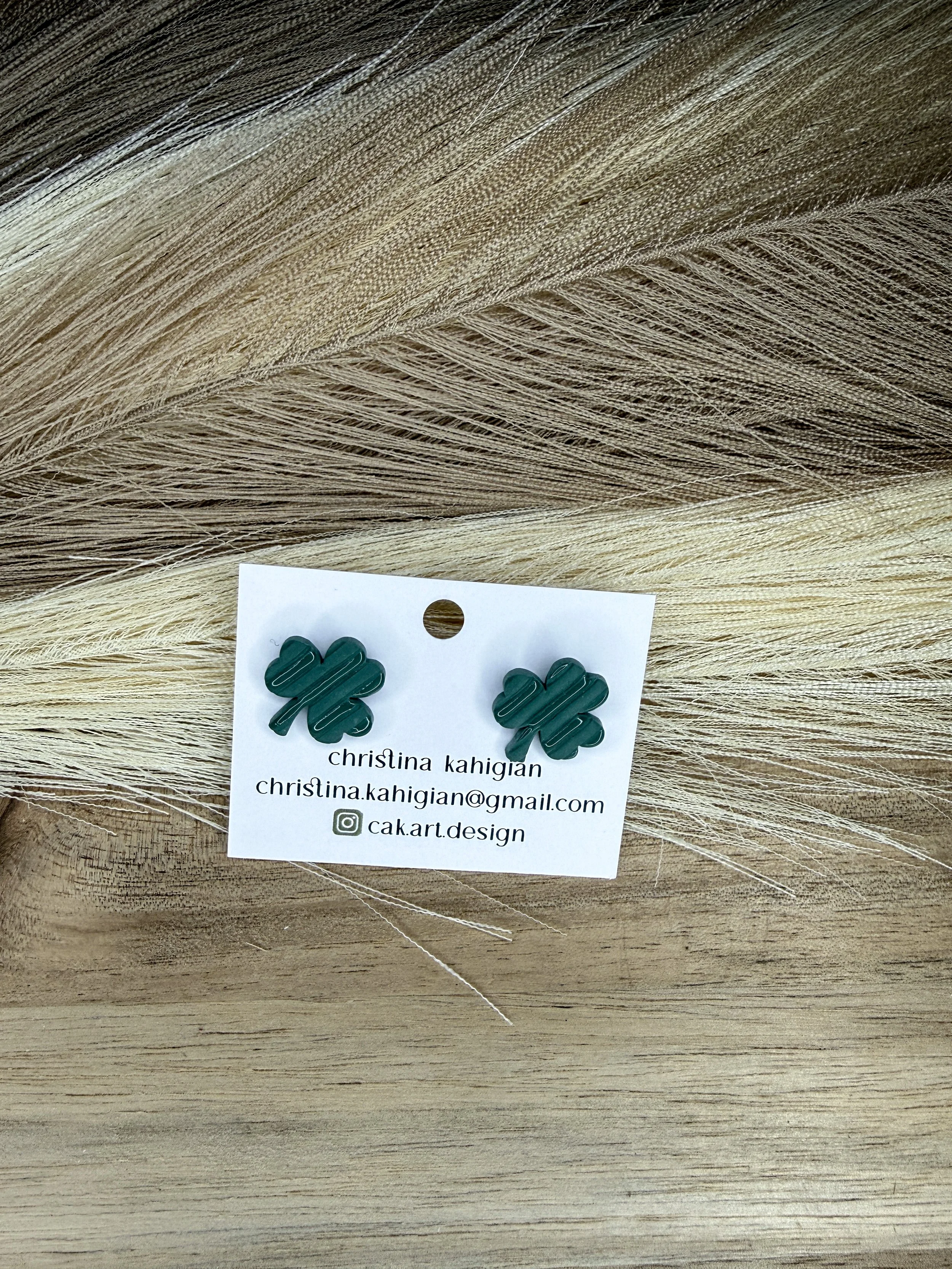 green striped shamrocks