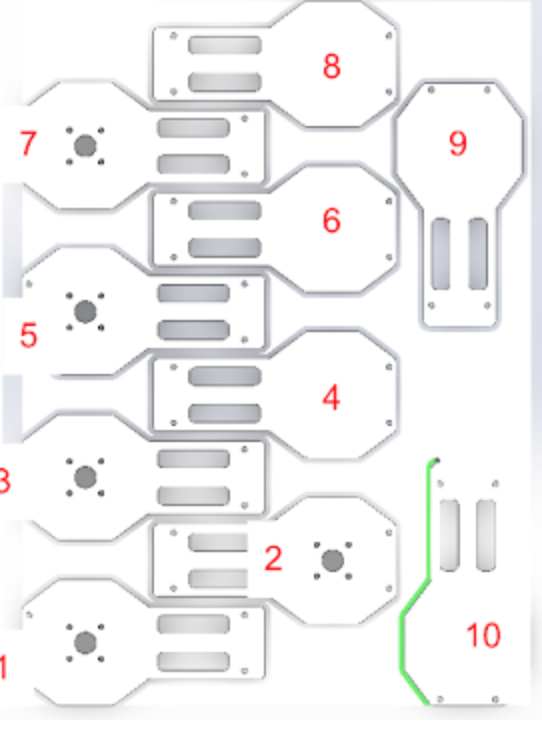 4/22/22 Labeling Cut Order of Drone Plates