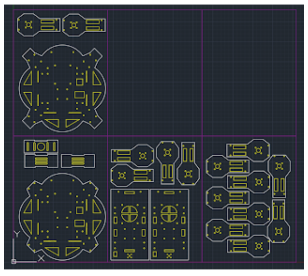 4/19/22 Laying out the Drone Plates on Stock
