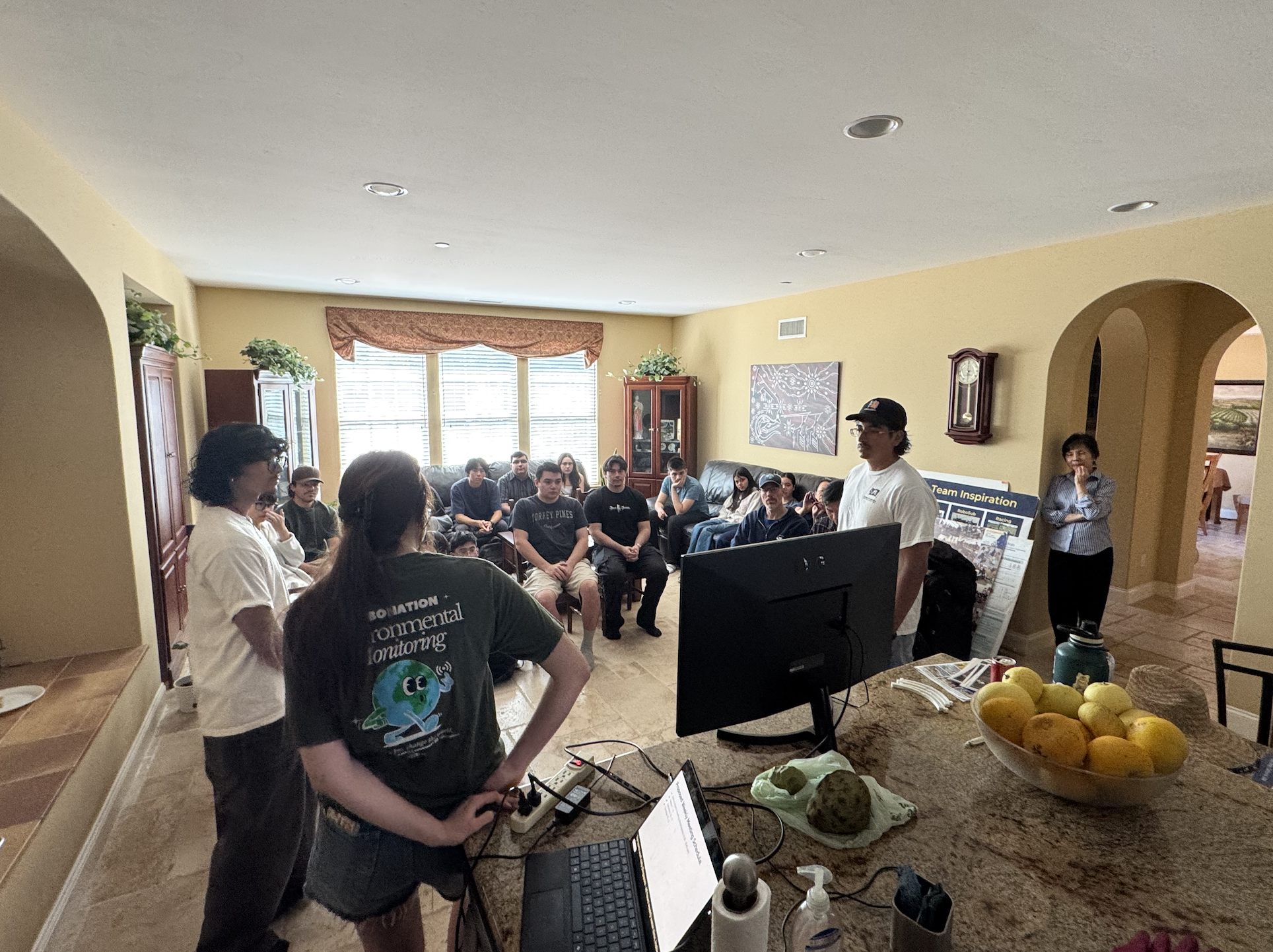 Team Leaders giving presentation to team