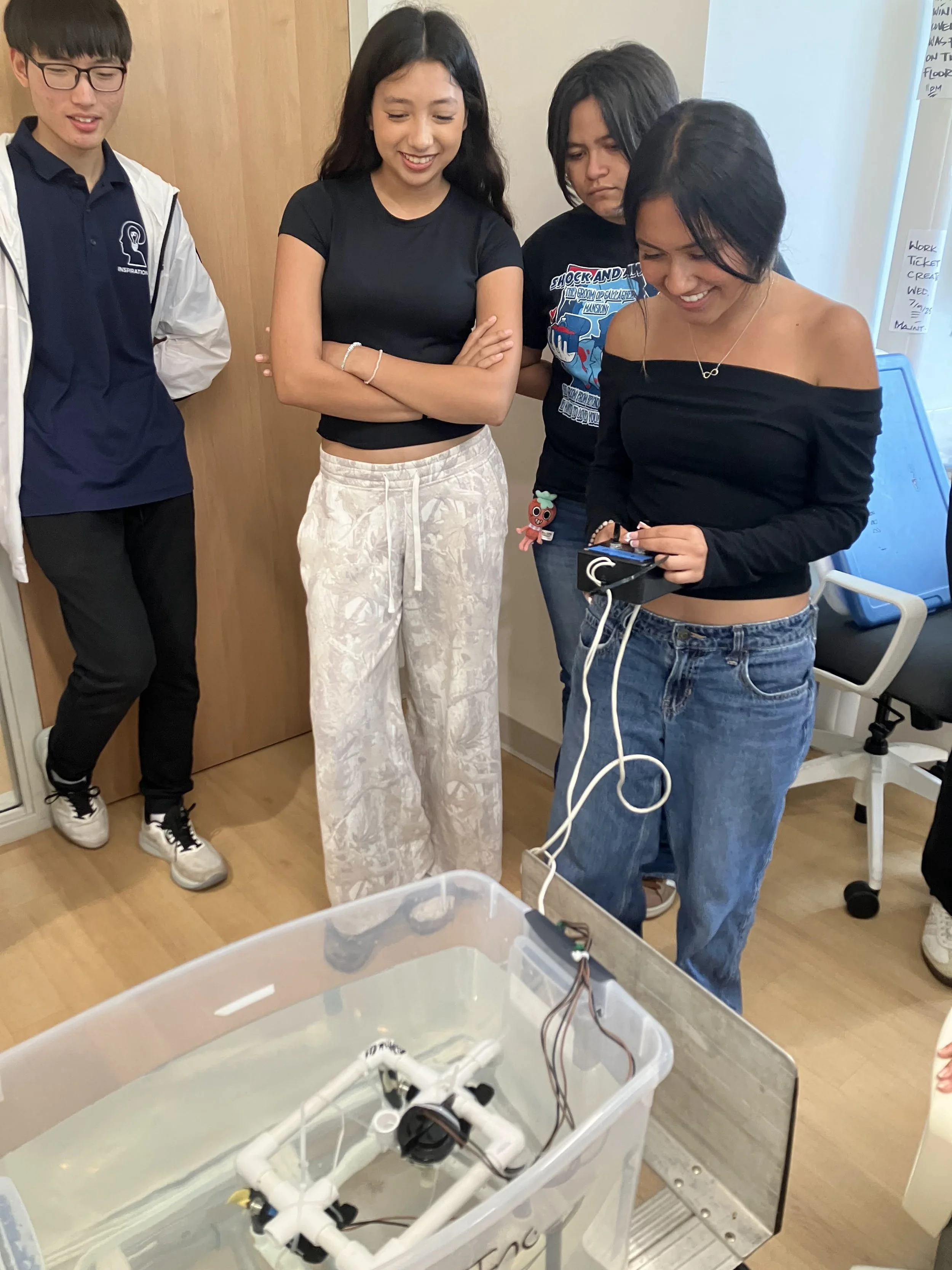 SeaPerch building and testing