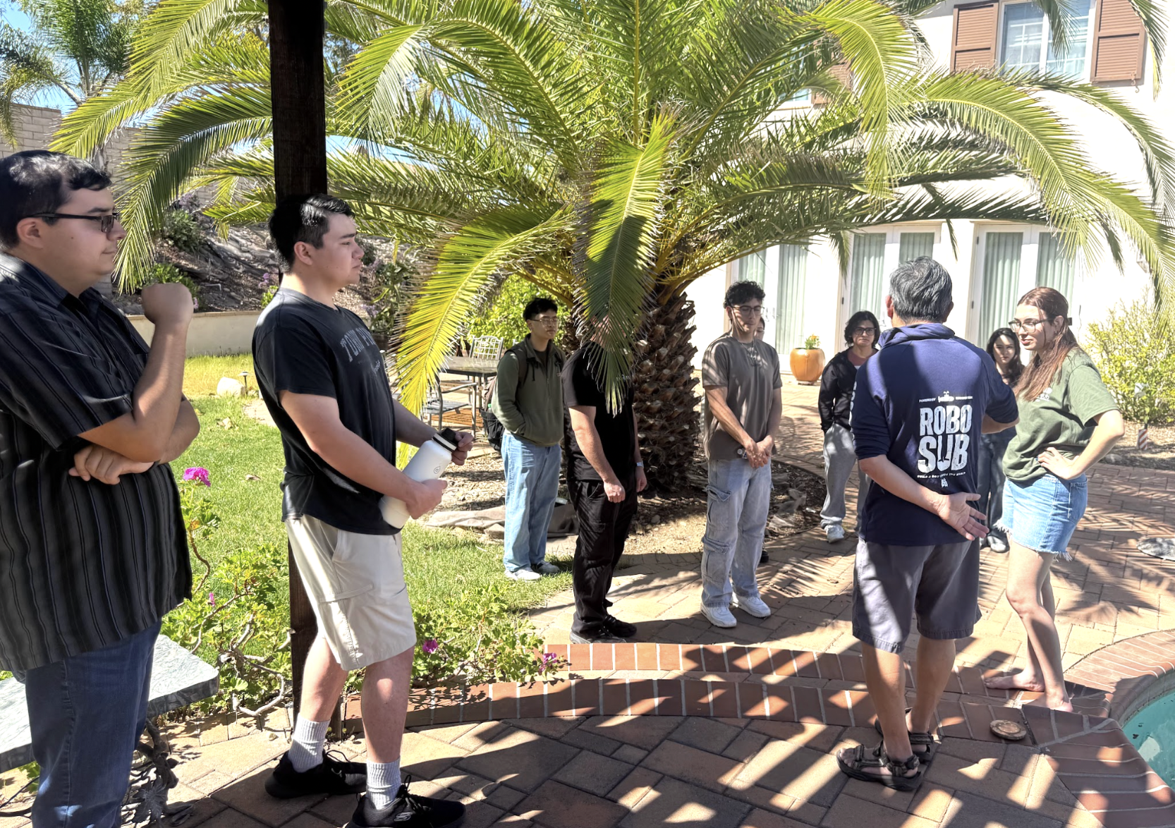 Team Leads demonstrating robosub to future members