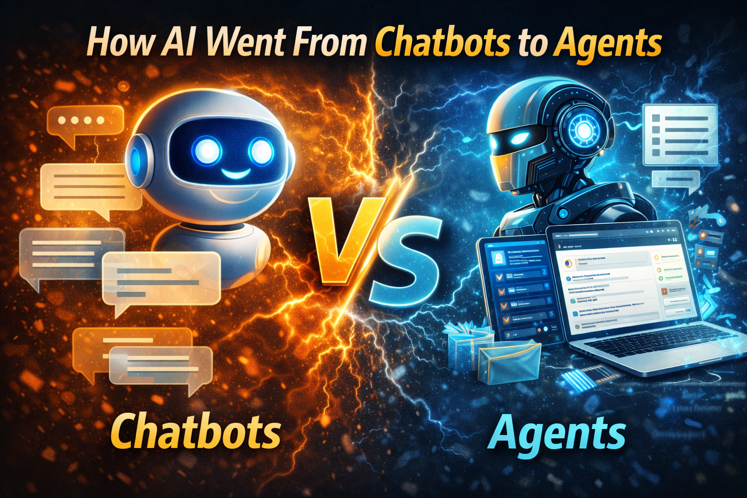 How AI Went From Chatbots to Agents (and What the Difference Really Is)