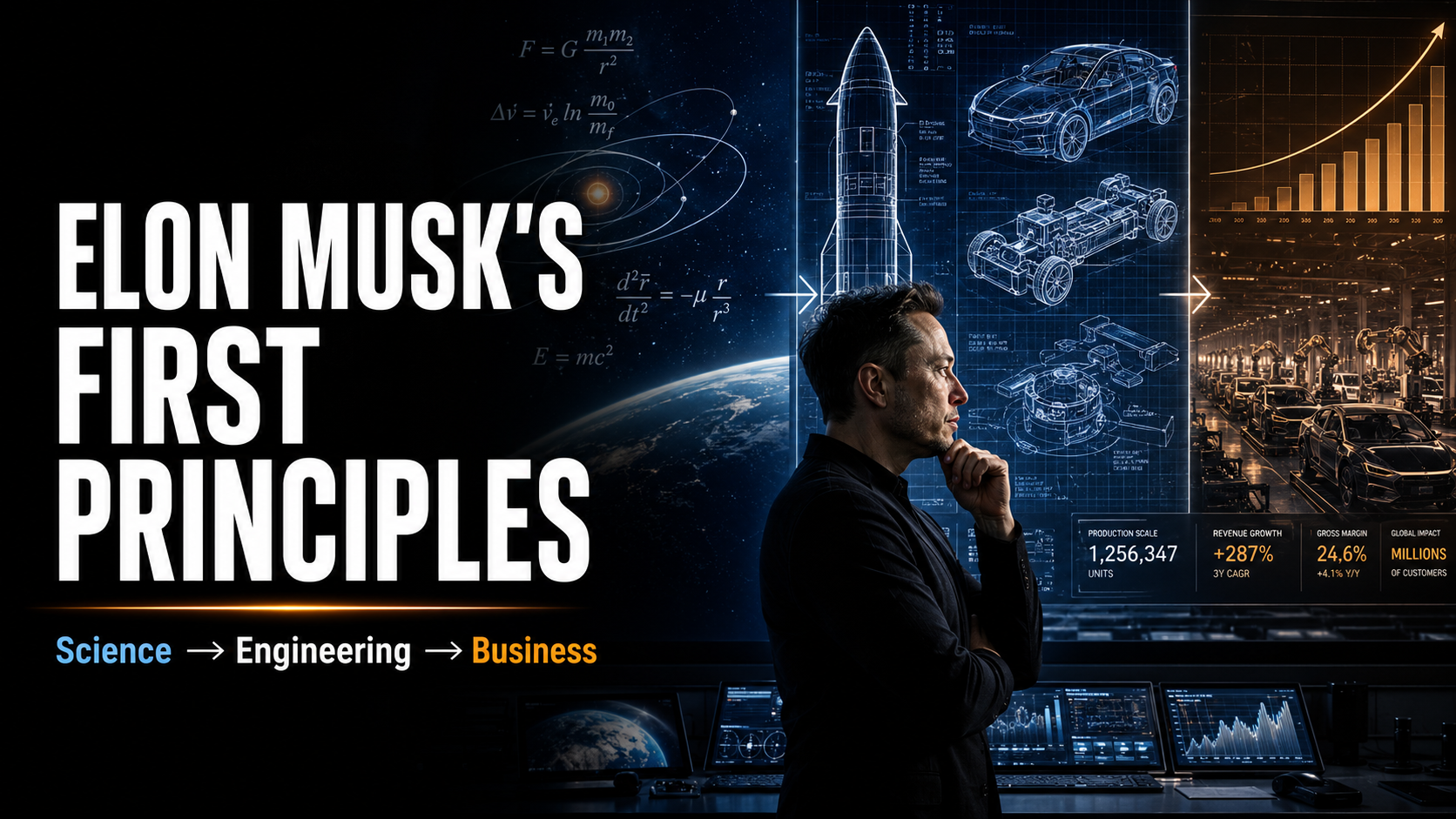 Elon Musk’s First Principles Thinking Explained: Science, Engineering, Business