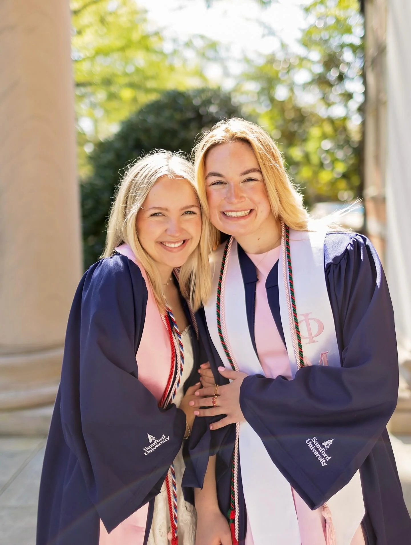Vivian and Livey, c/o 2026, Samford University 💙❤️