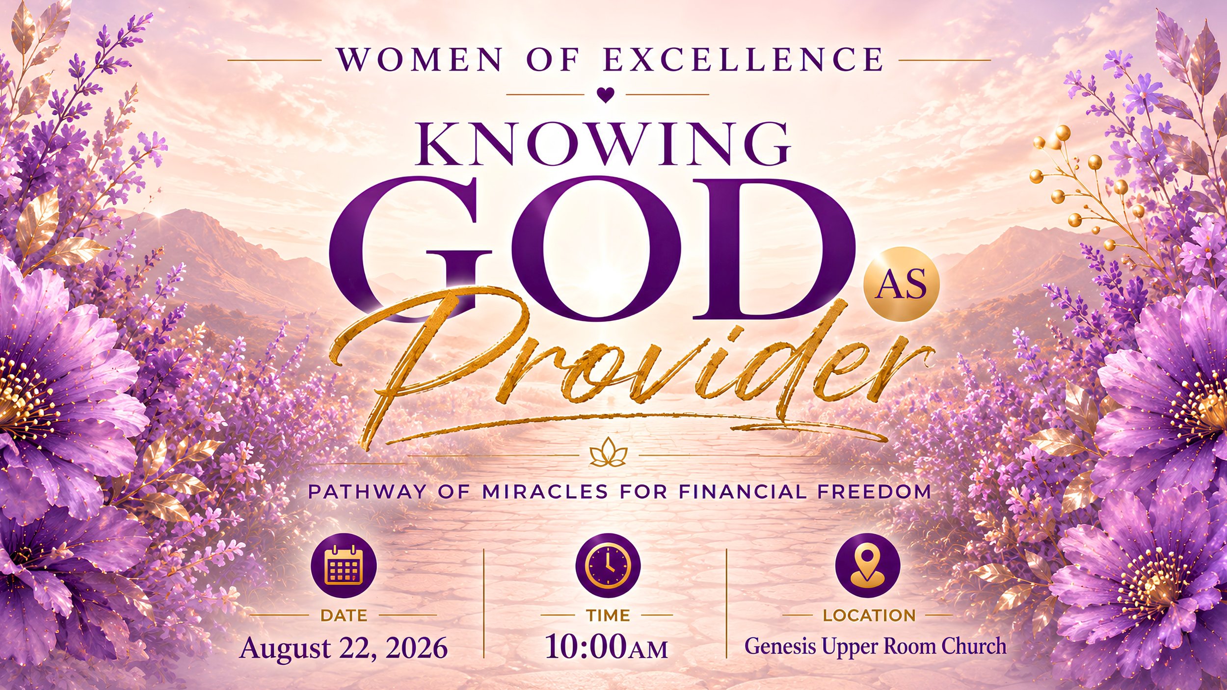 Women Of Excellence – Knowing God As Provider