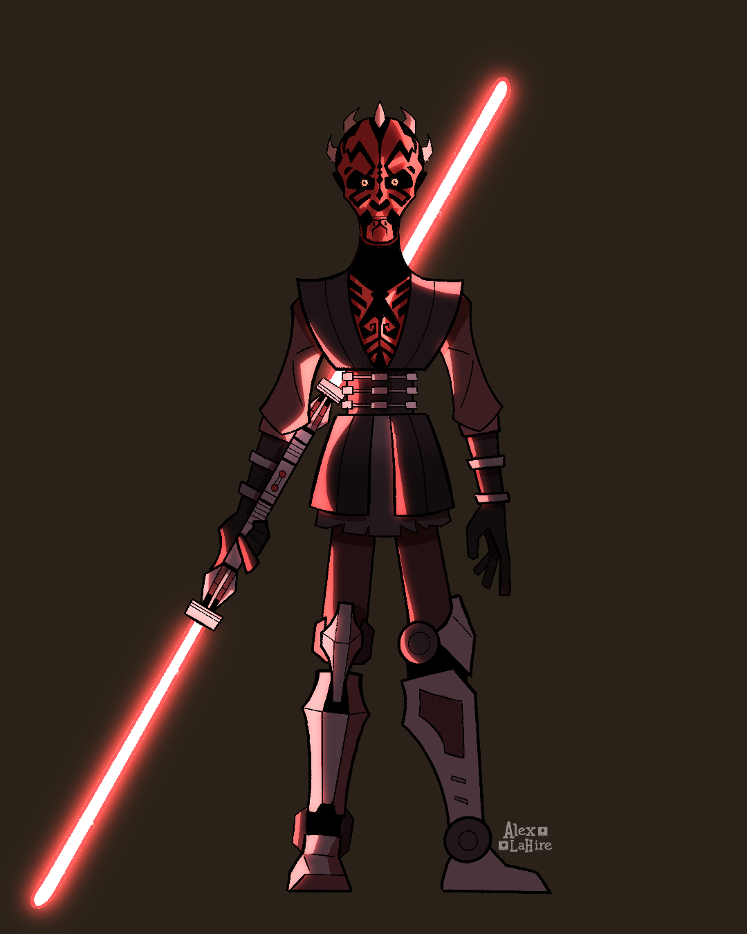 Star Wars Darth Maul | Character Design | Fanart | Alex LaHire