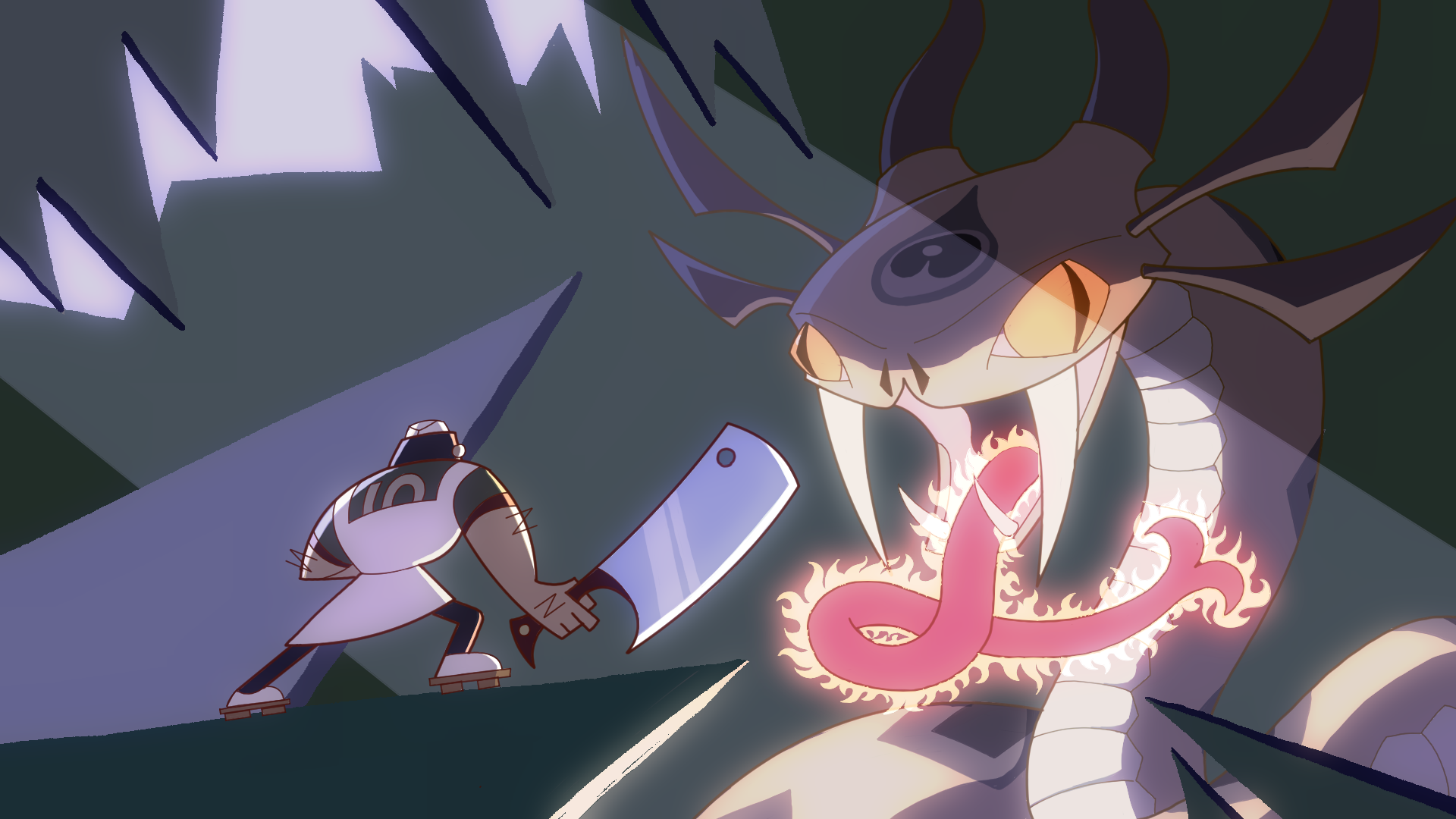 Takeshi vs the Snake | Suadero Samurai | Visual Development |  2D Animation | Alex LaHire