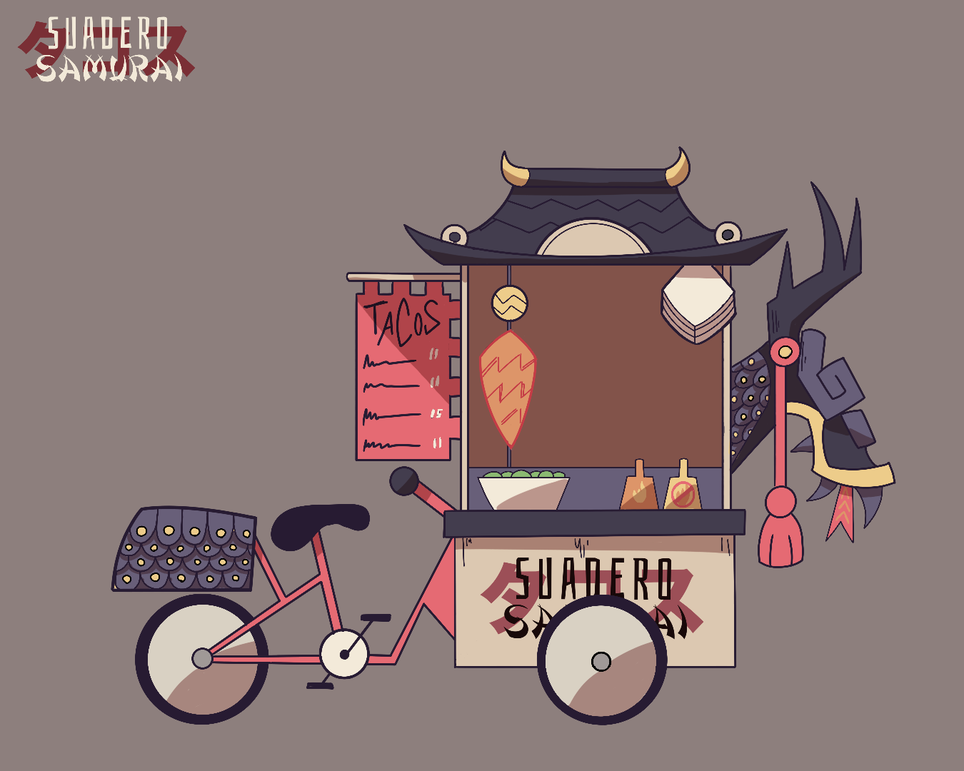 The Taco Stand Restaurant | Suadero Samurai | Visual Development | 2D Animation | Alex LaHire